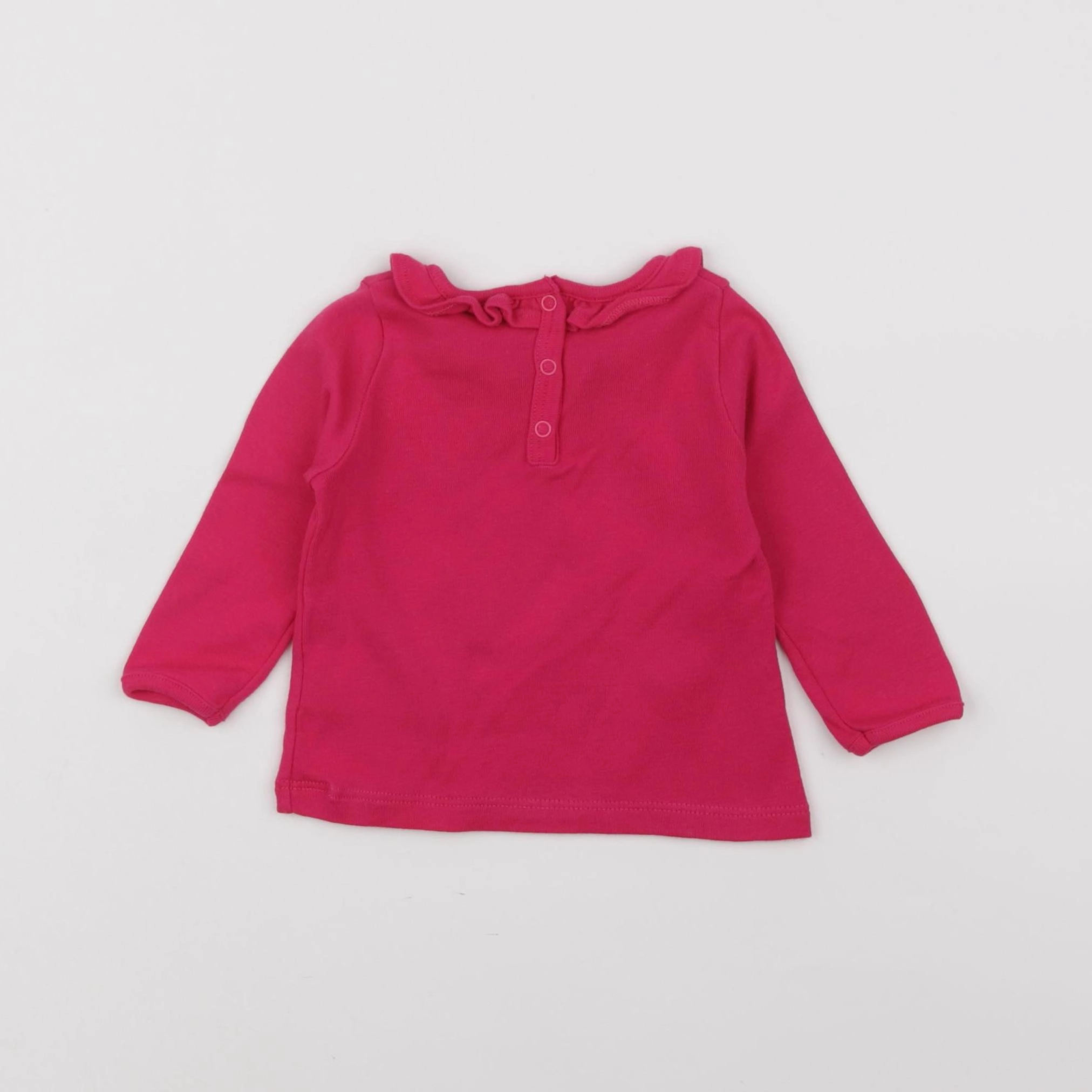 Petit Bateau - tee-shirt rose - 6 mois