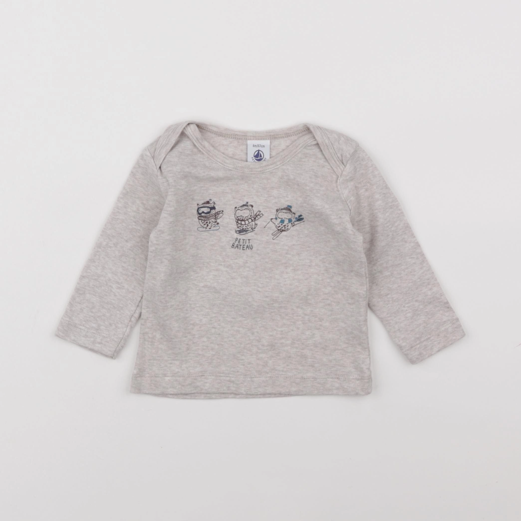Petit Bateau - maillot de corps beige - 6 mois