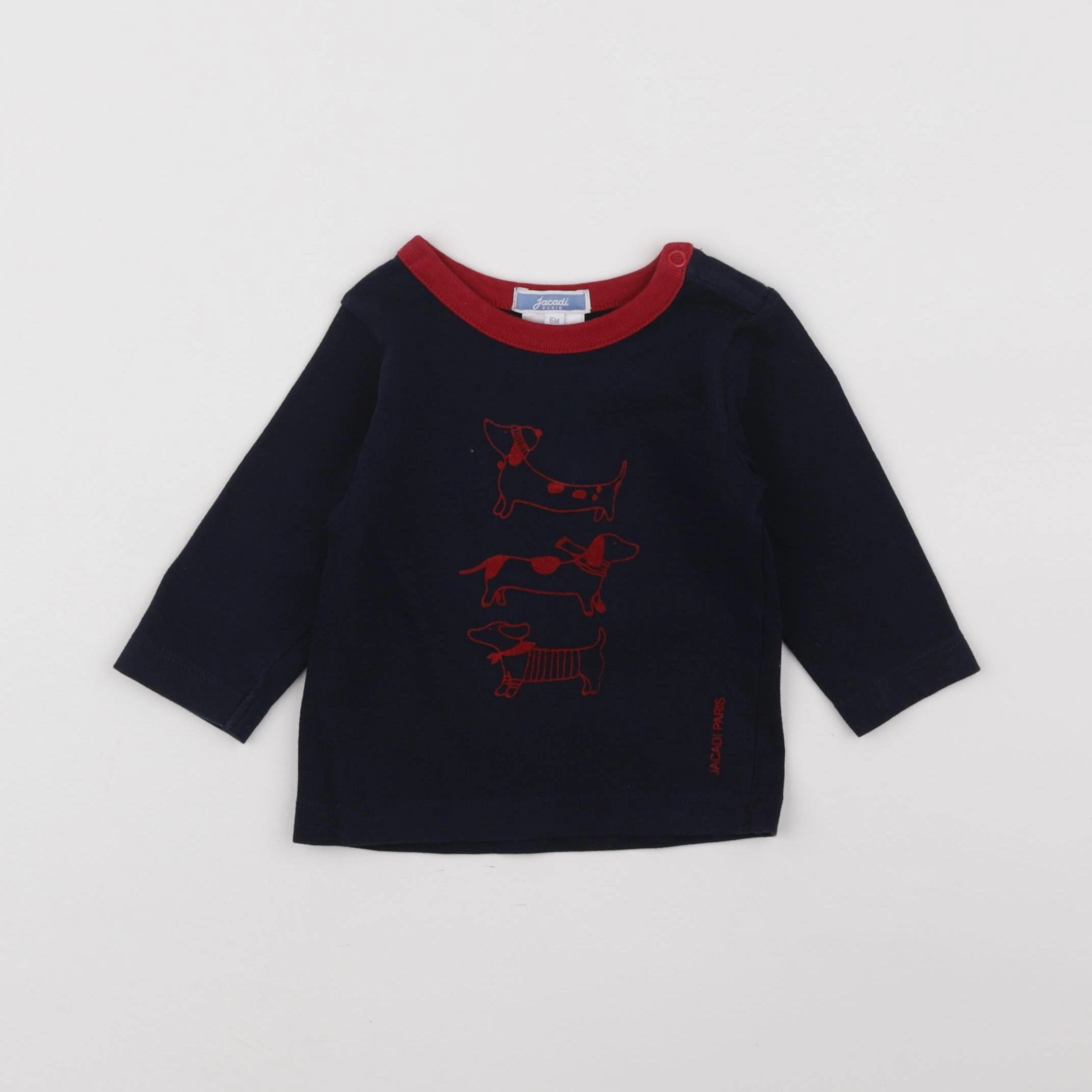 Jacadi - tee-shirt bleu - 6 mois
