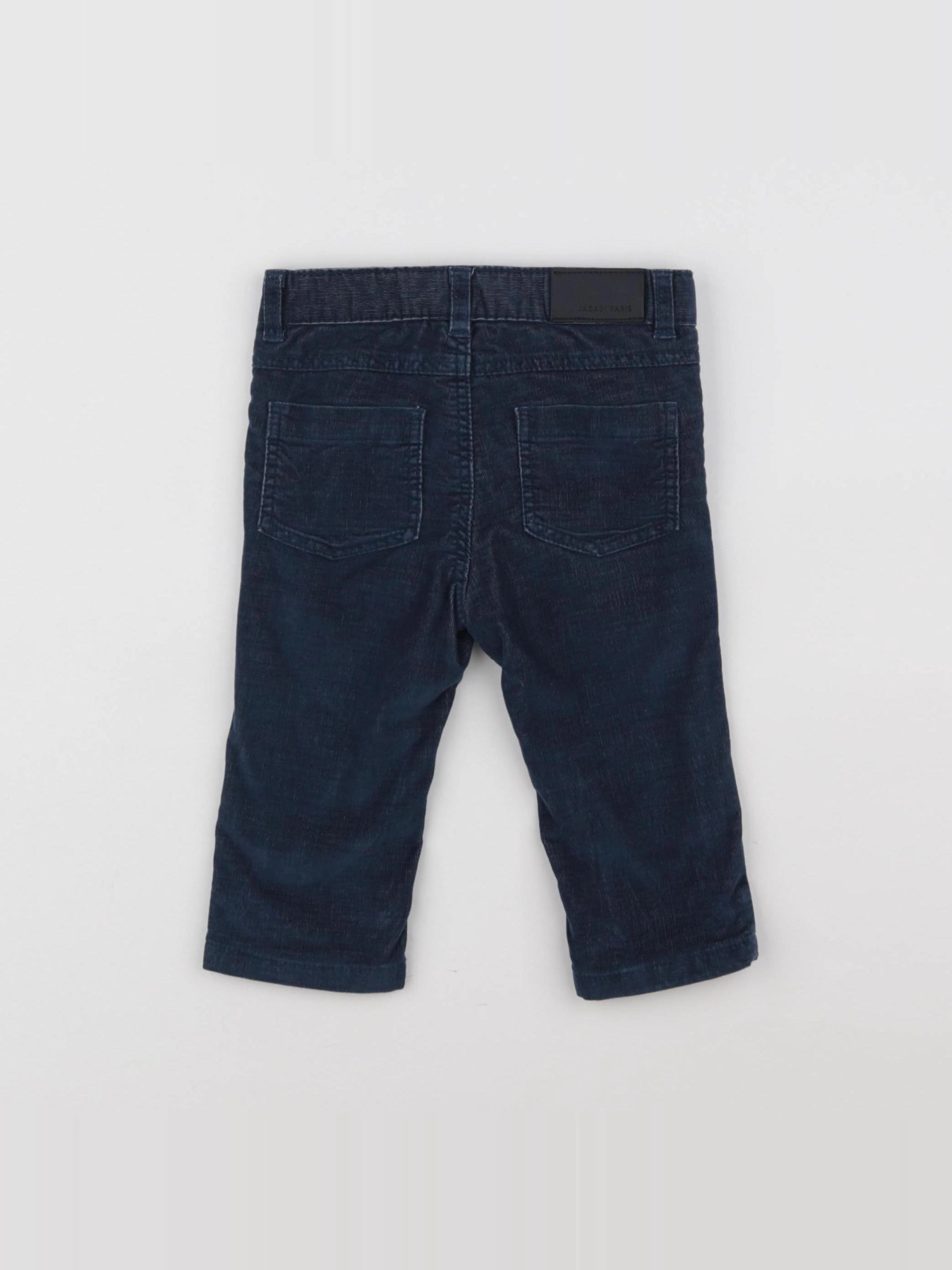 Jacadi - pantalon doublé bleu - 12 mois