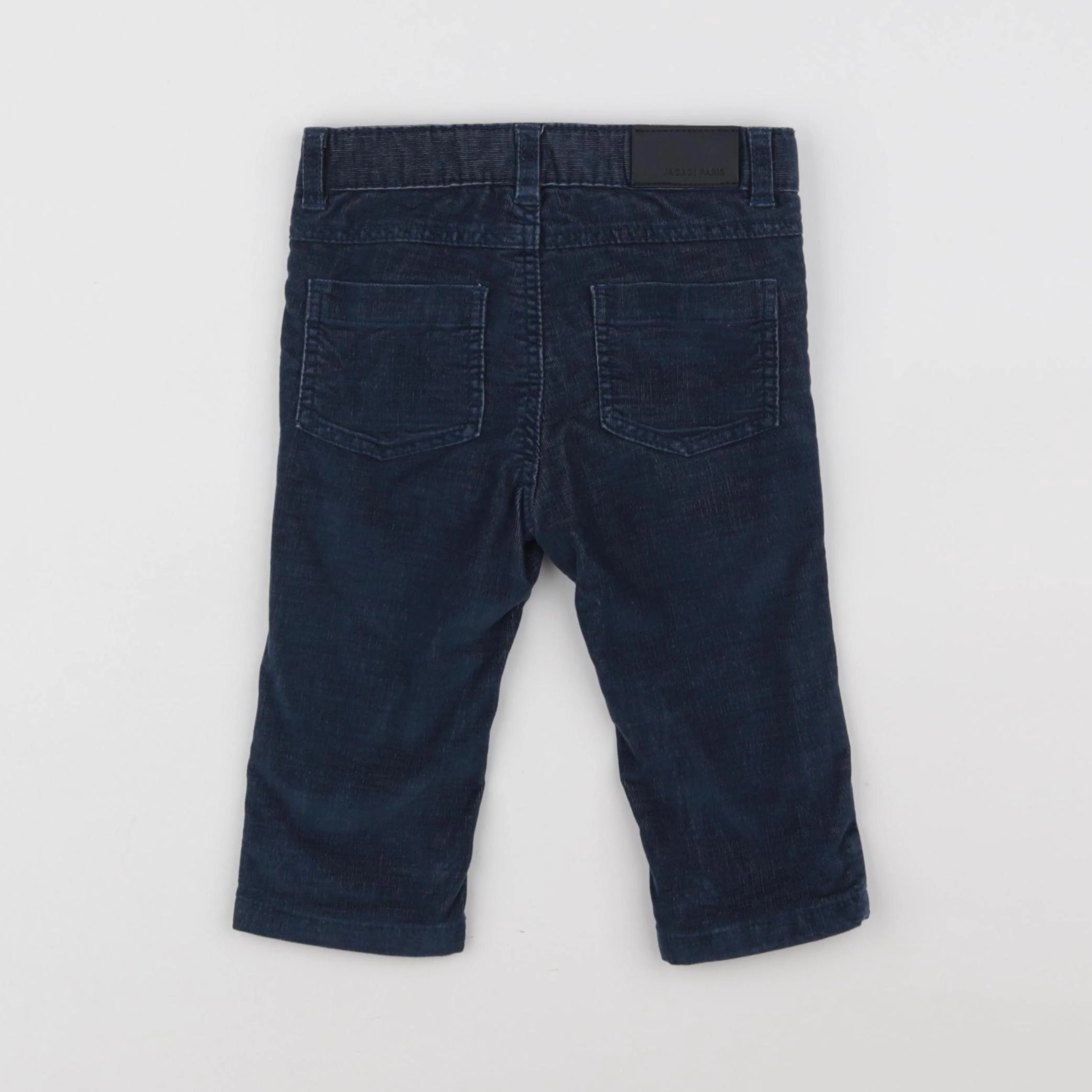 Jacadi - pantalon doublé bleu - 12 mois