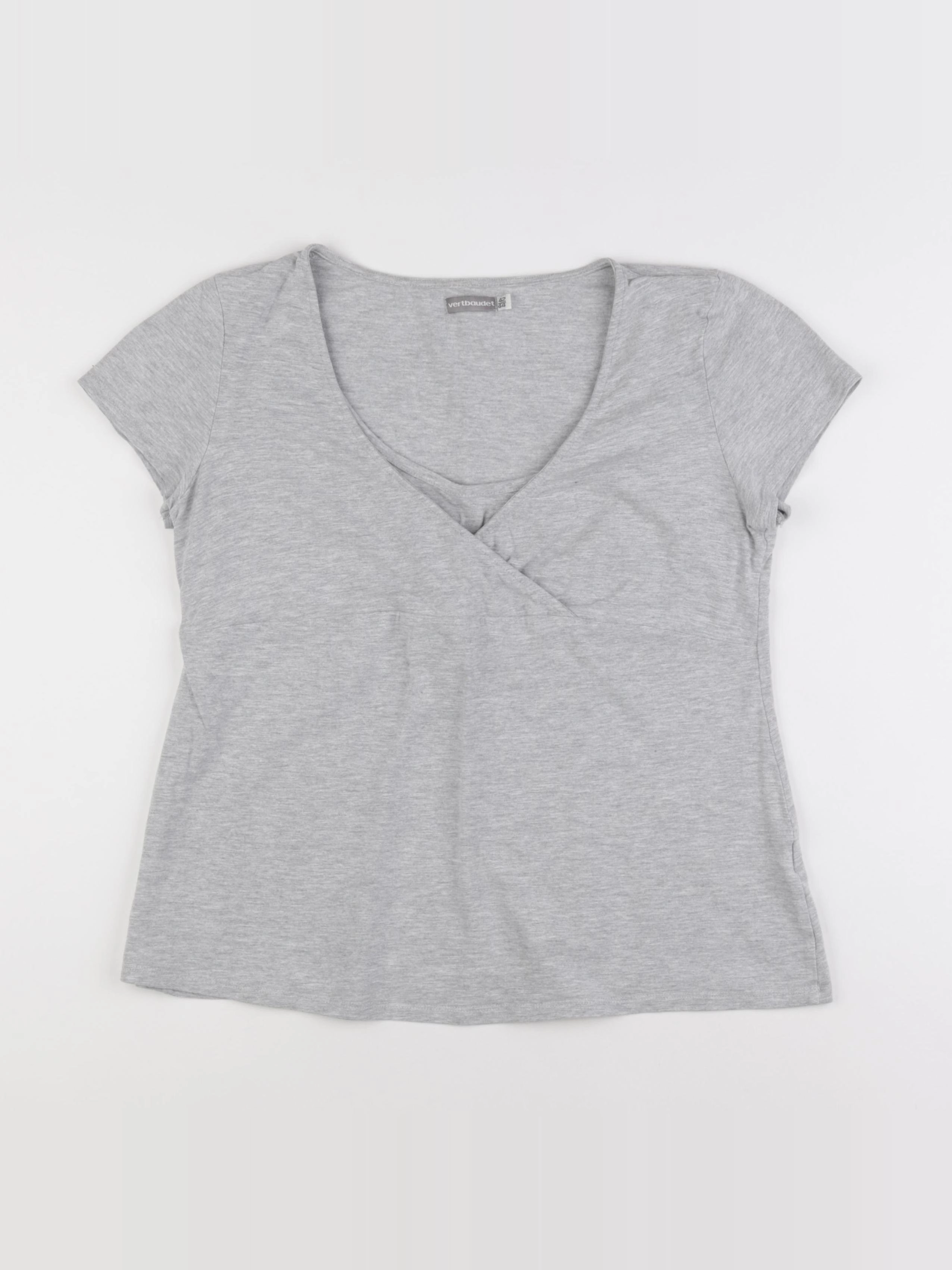 Vertbaudet - tee-shirt grossesse gris - 42 à 44