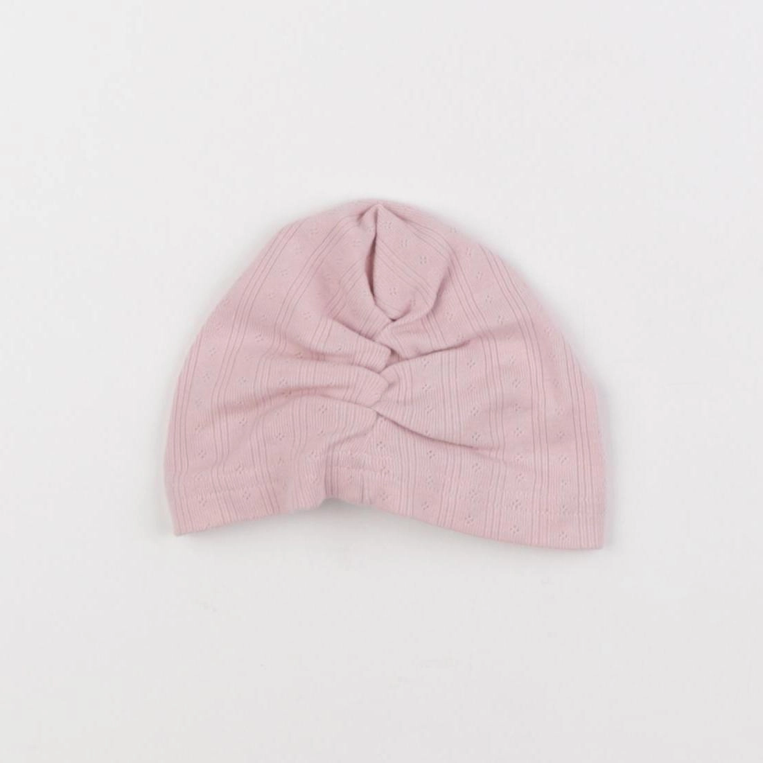 Vertbaudet - bonnet rose - 1 mois