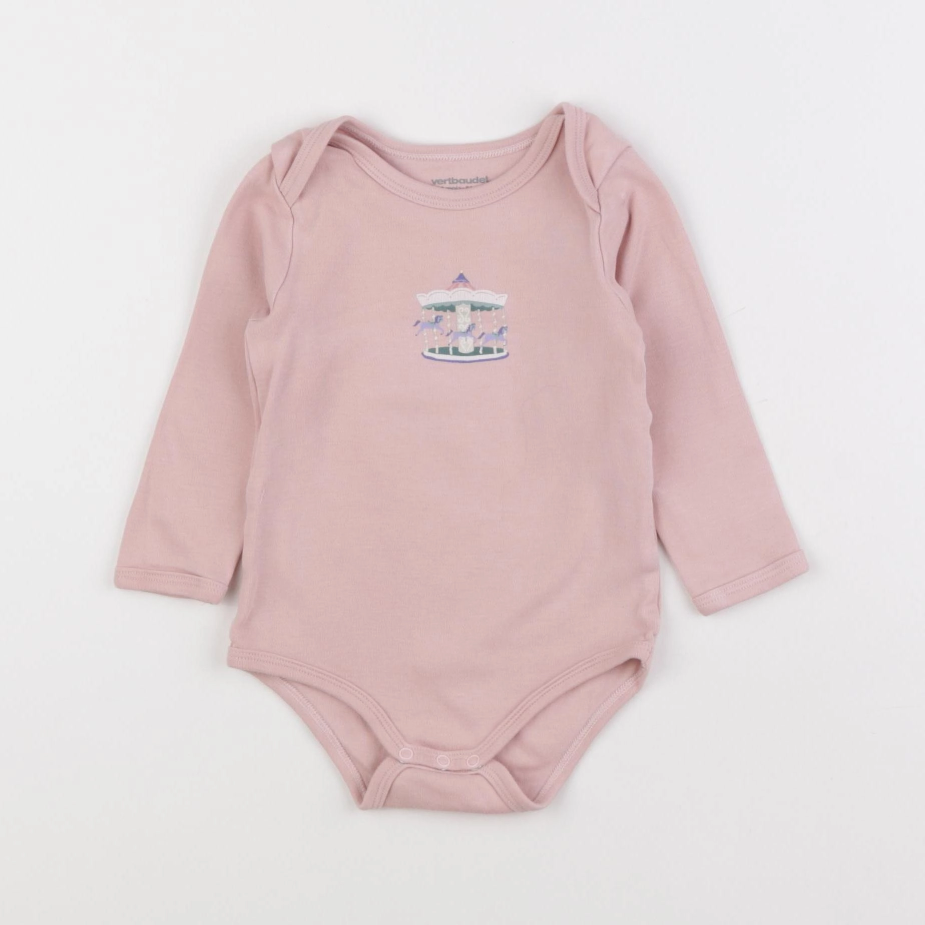 Vertbaudet - body rose - 18 mois