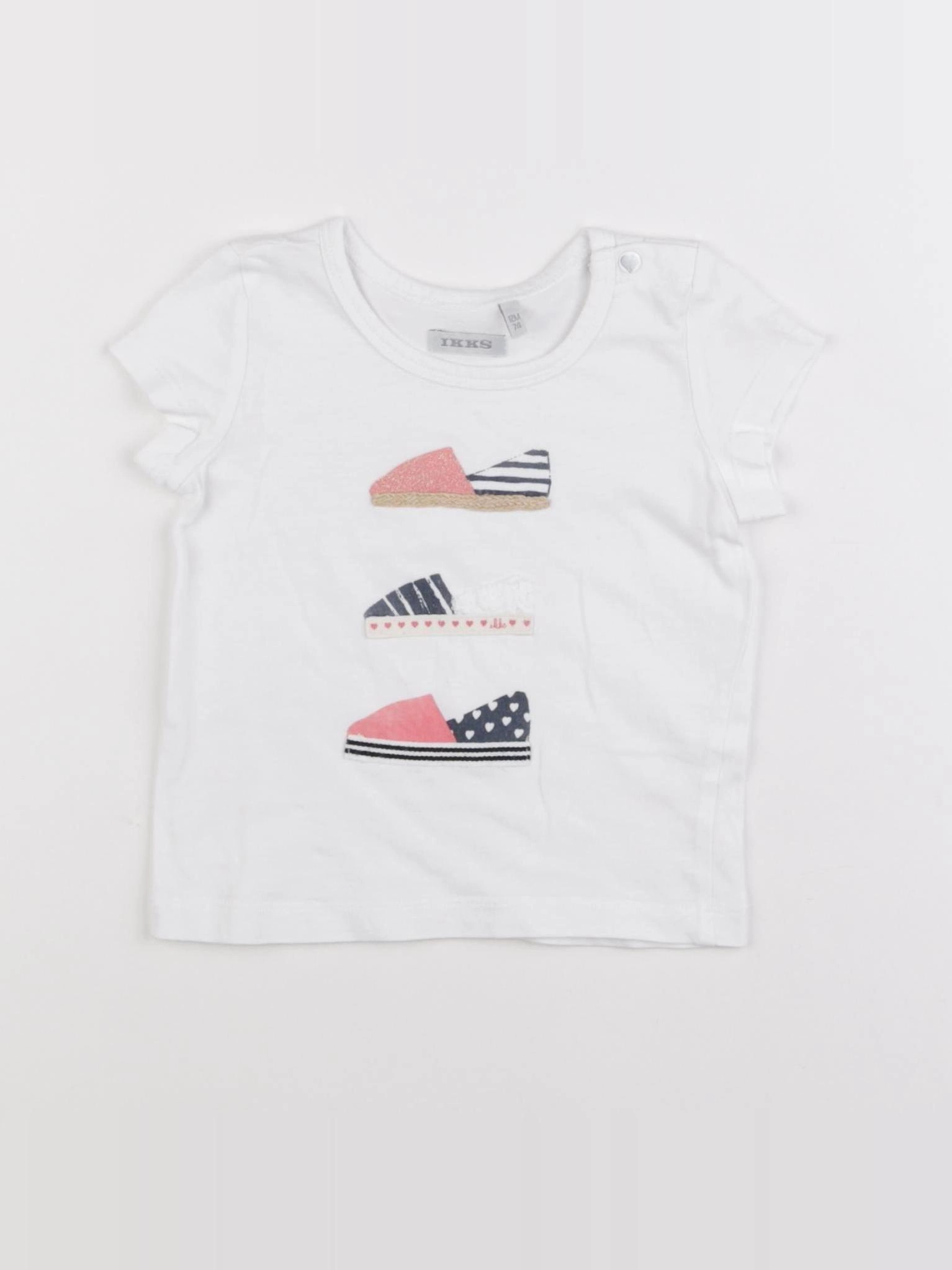 IKKS - tee-shirt blanc - 12 mois