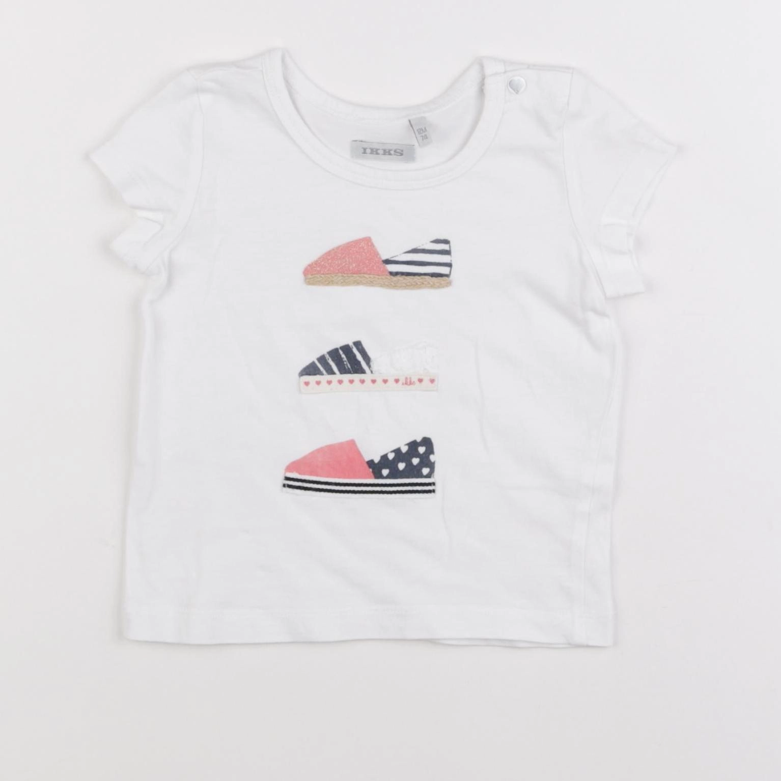 IKKS - tee-shirt blanc - 12 mois