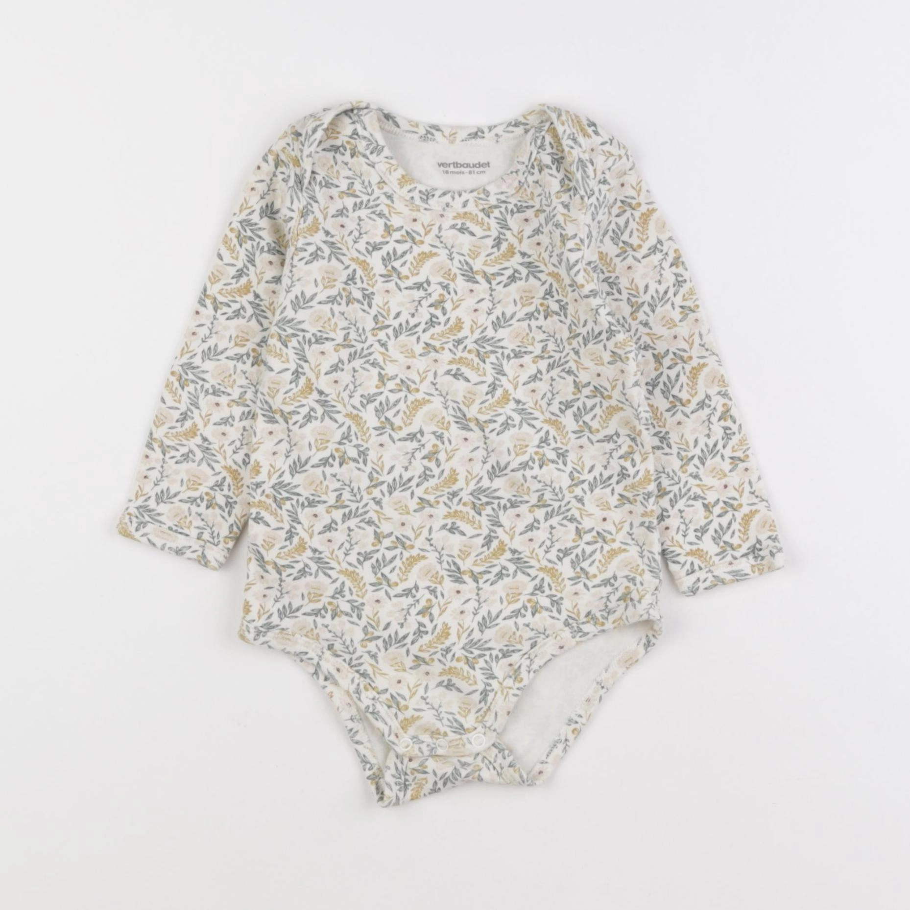 Vertbaudet - body beige - 18 mois