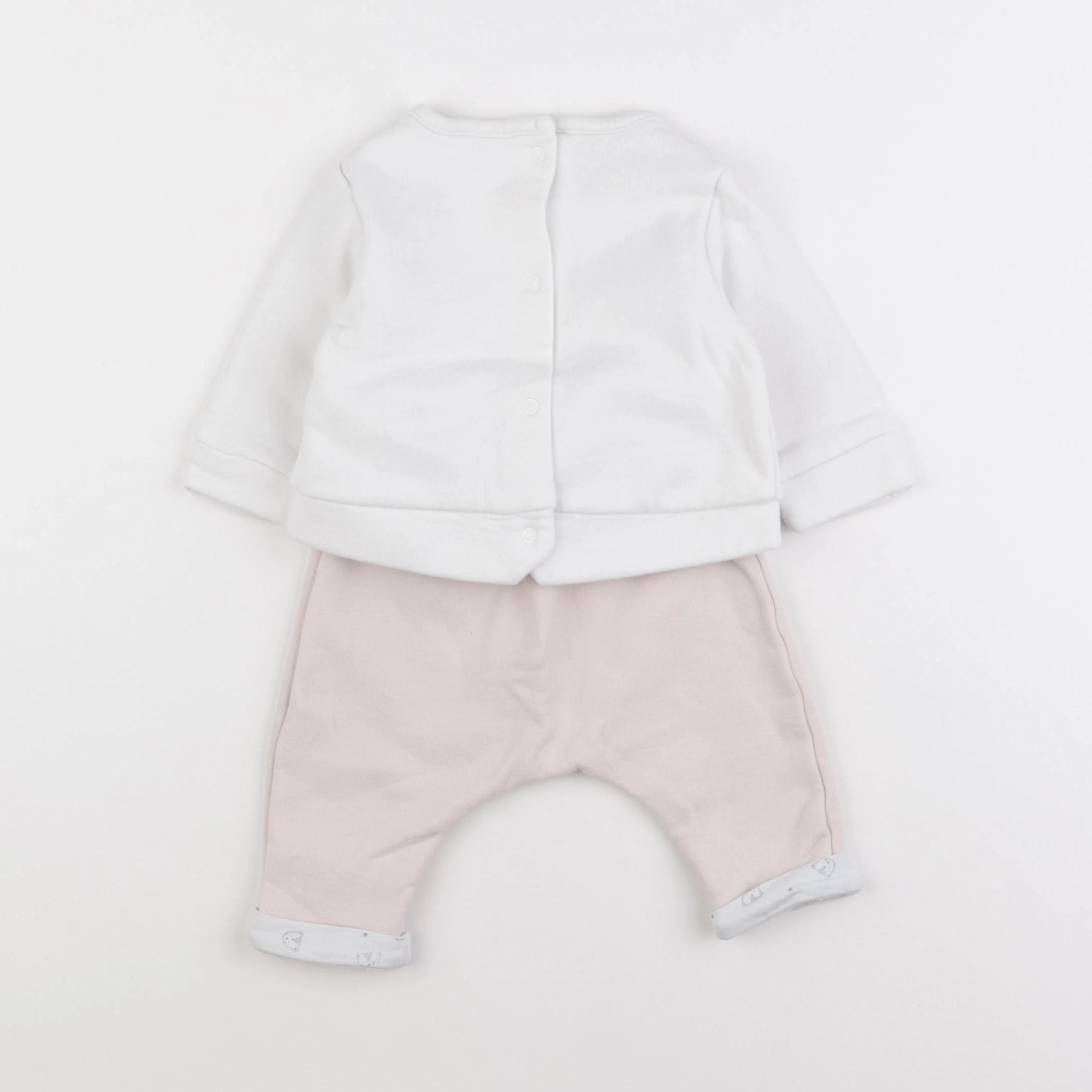 Vertbaudet - ensemble rose - 3 mois
