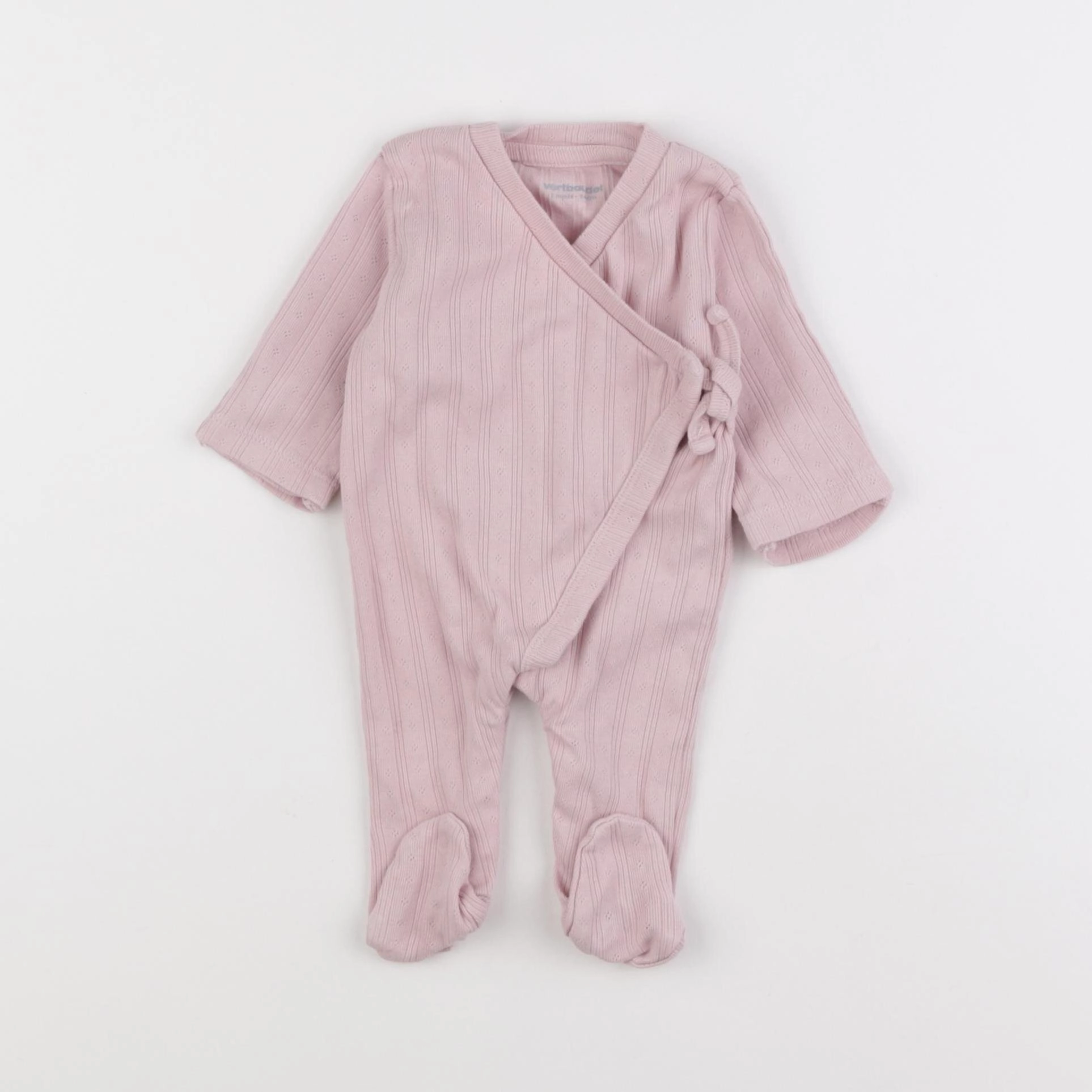 Vertbaudet - pyjama coton rose - 1 mois