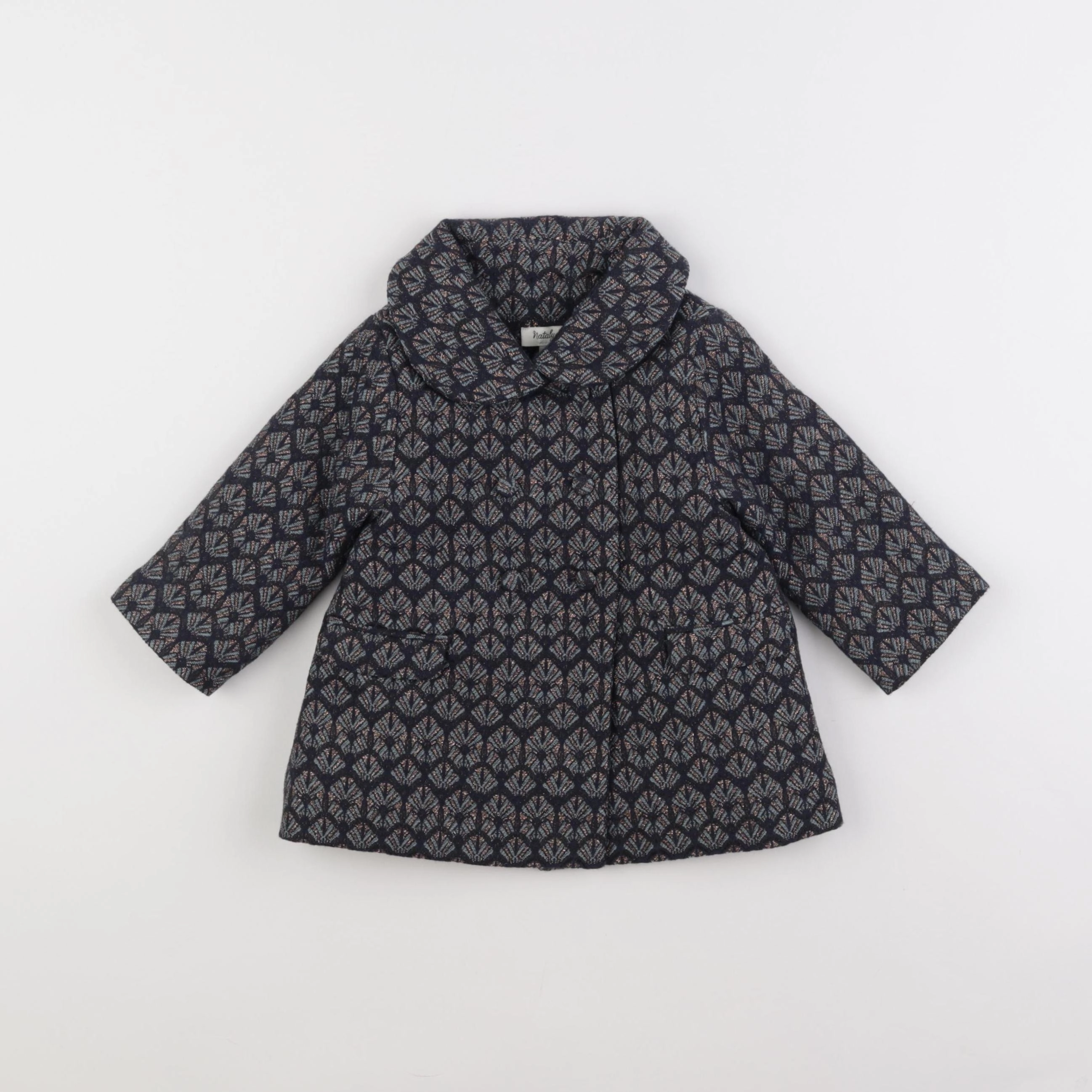 Natalys - manteau bleu - 6 mois