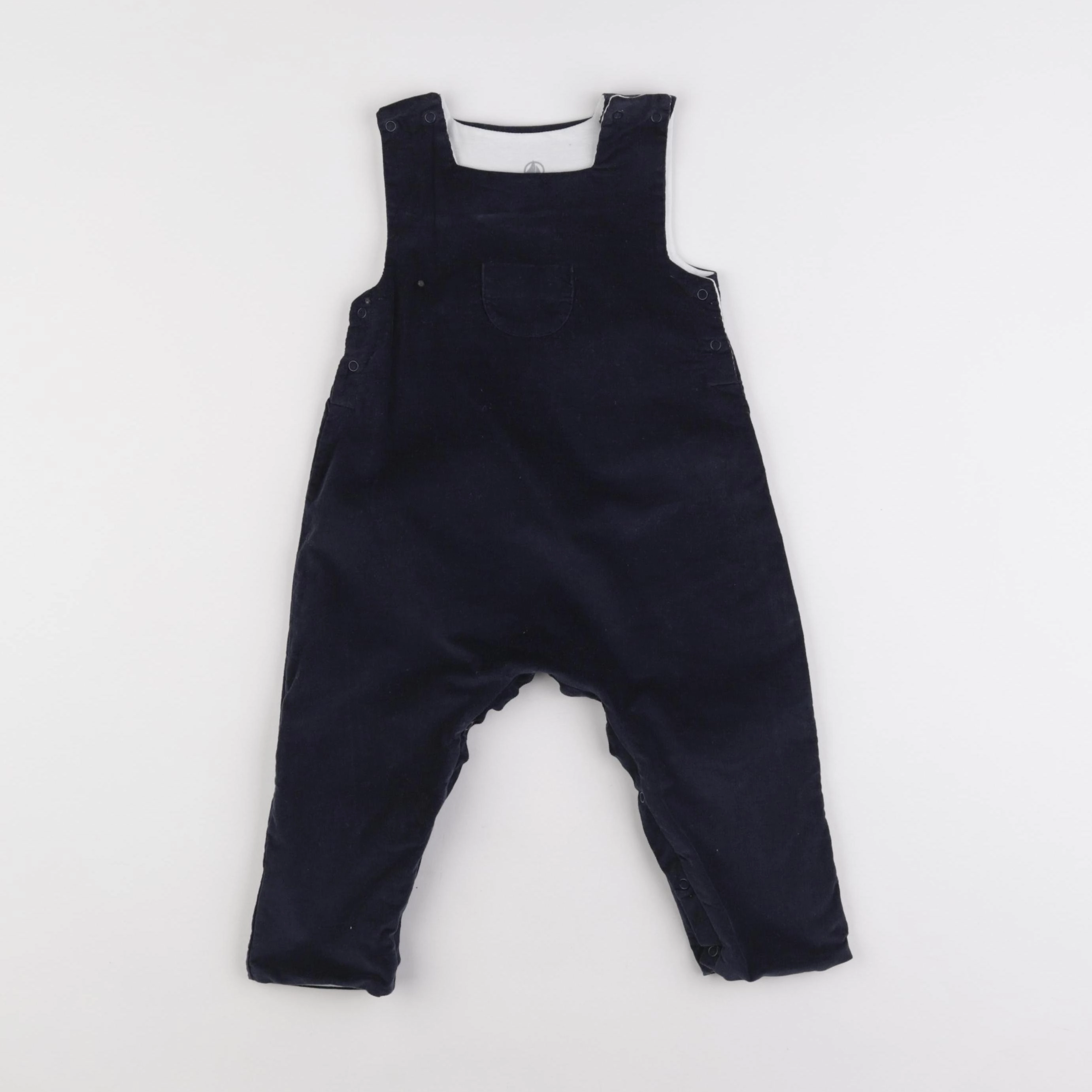 Petit Bateau - salopette bleu - 12 mois