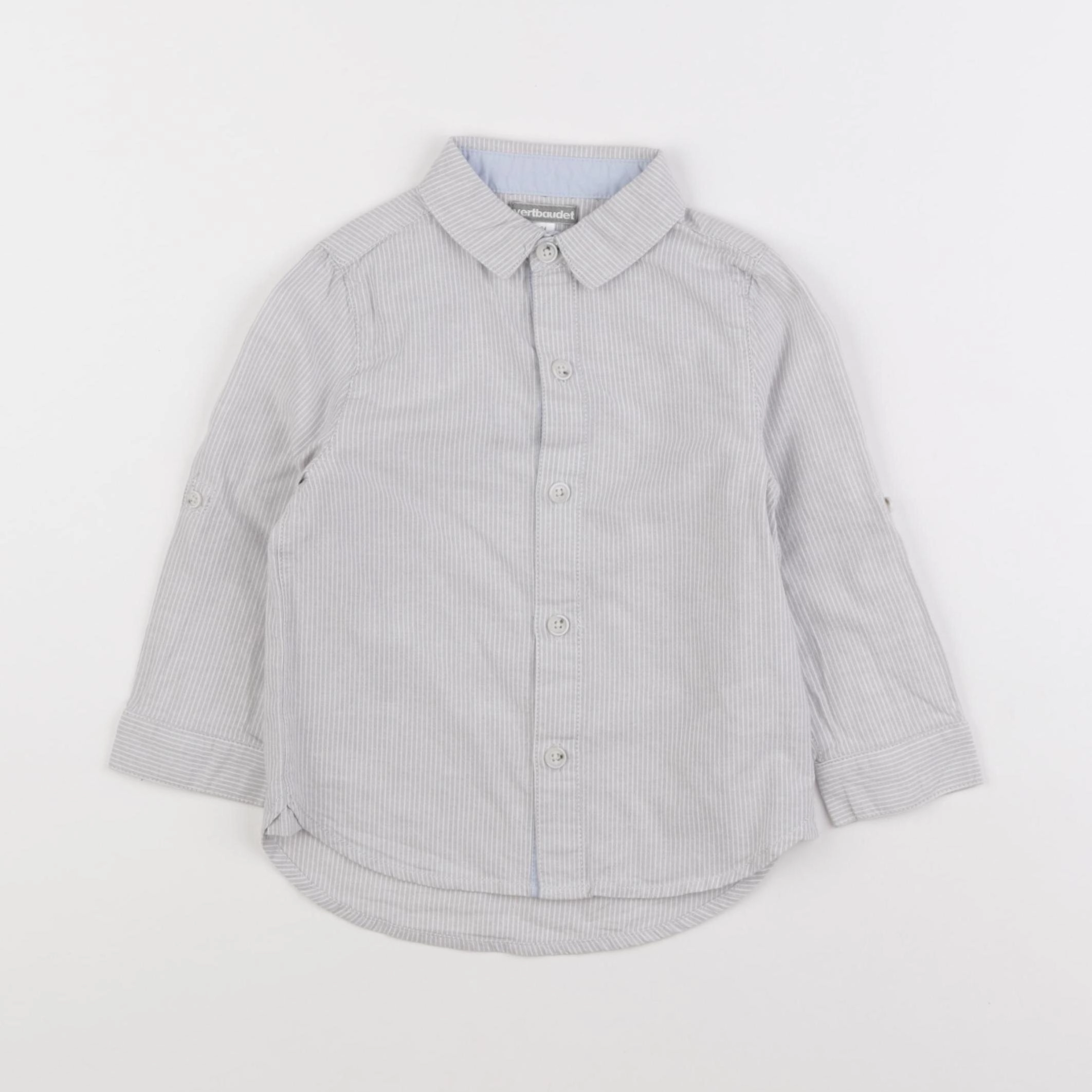 Vertbaudet - chemise gris - 3 ans