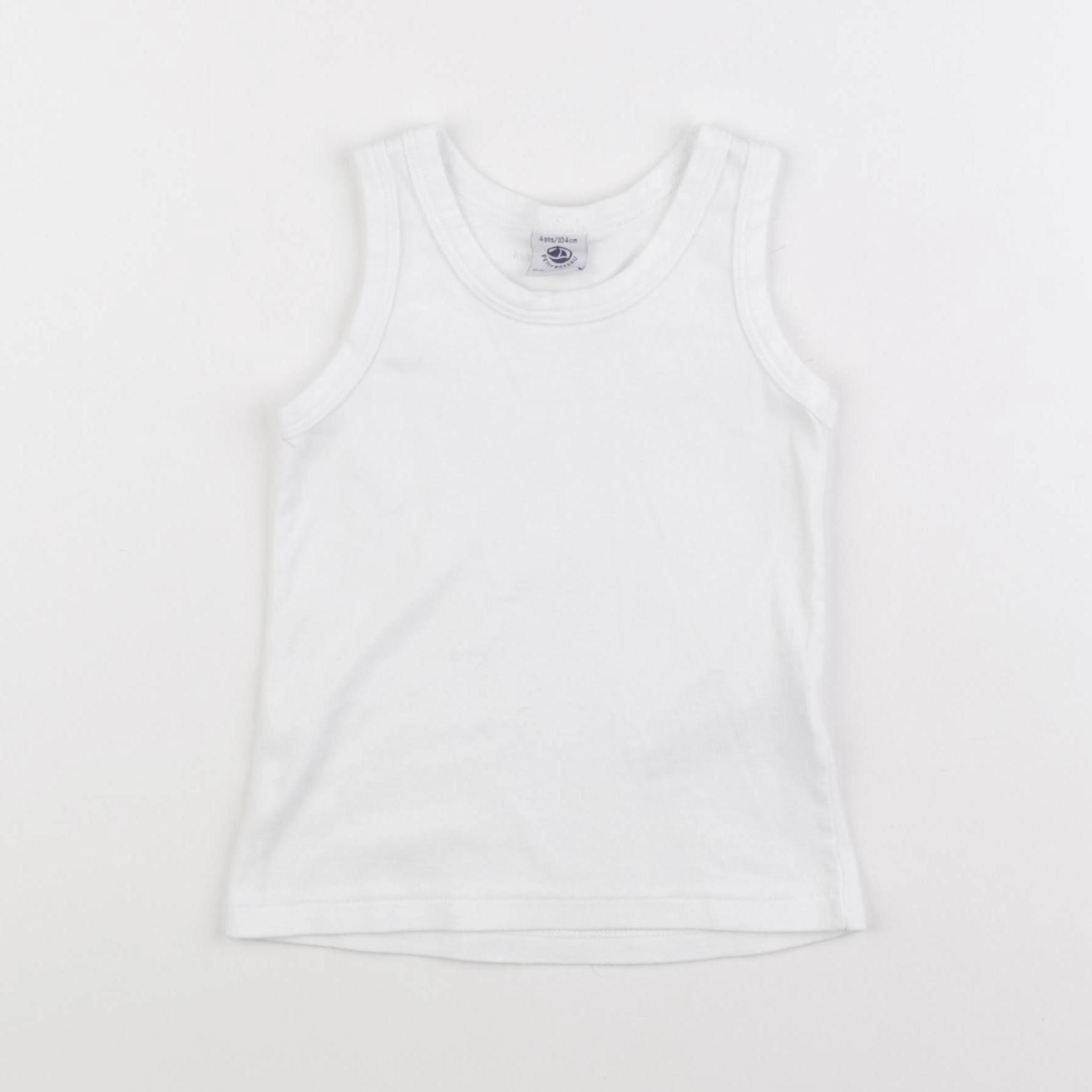 Petit Bateau - maillot de corps blanc - 4 ans