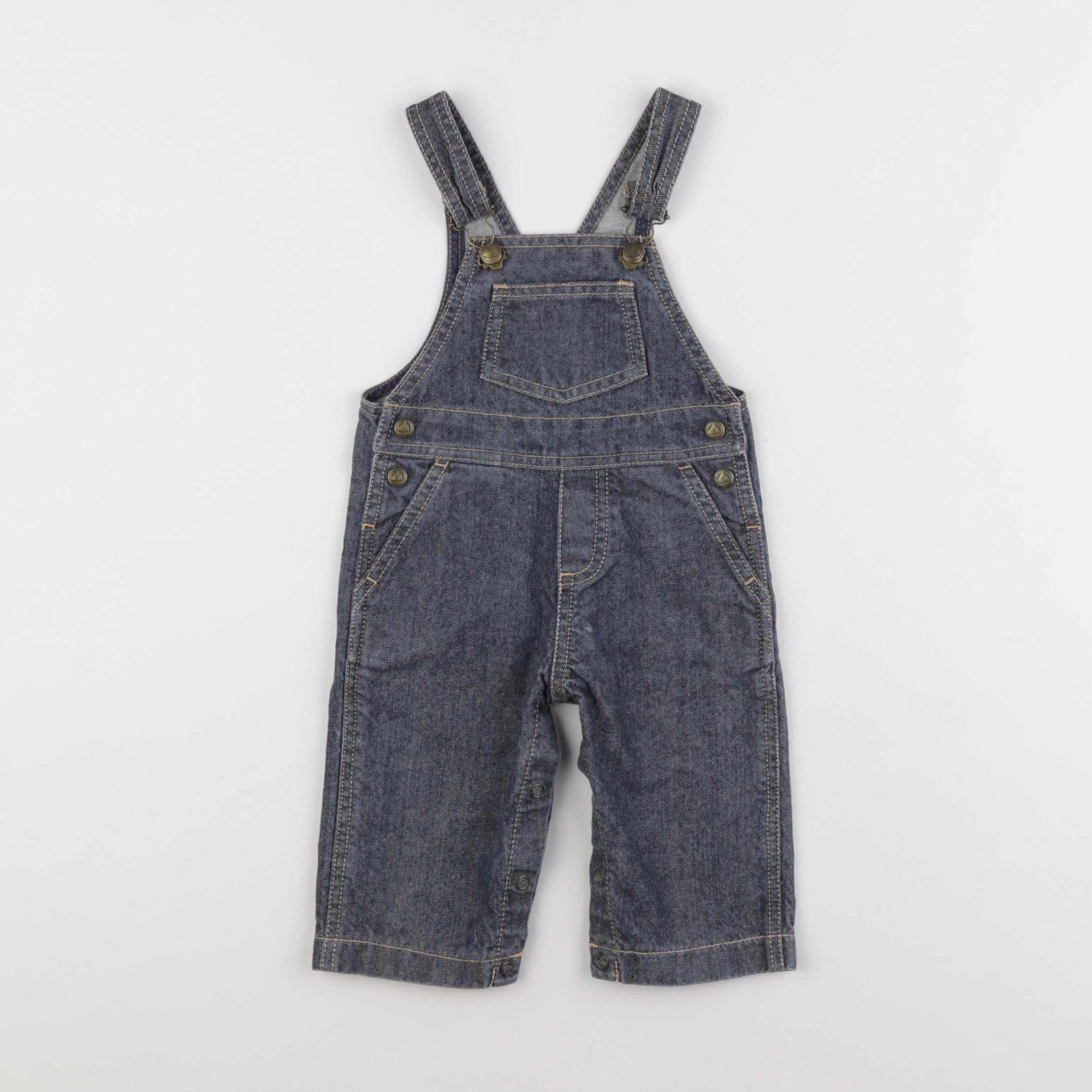 Petit Bateau - salopette bleu - 6 mois