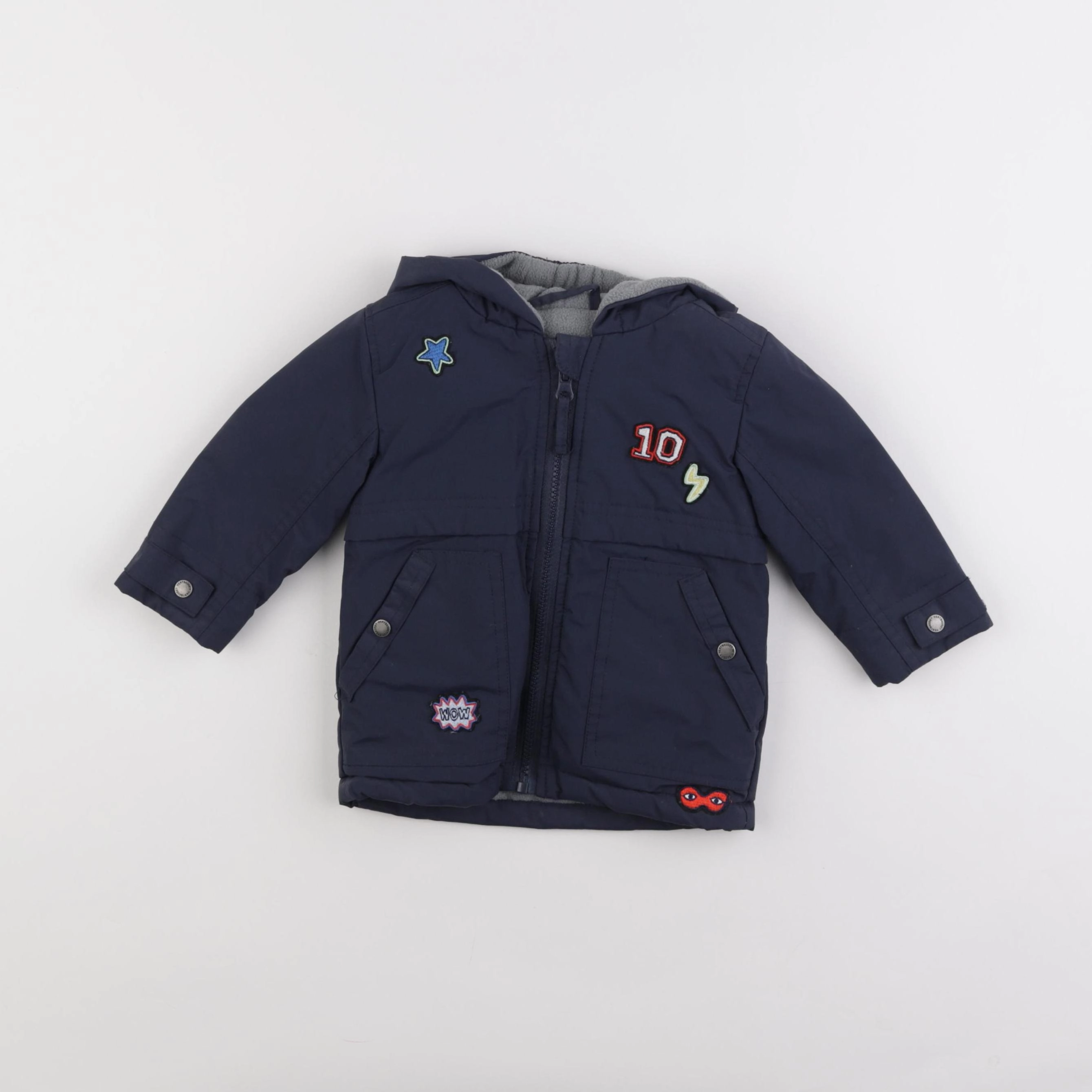 Vertbaudet - imperméable bleu - 12 mois