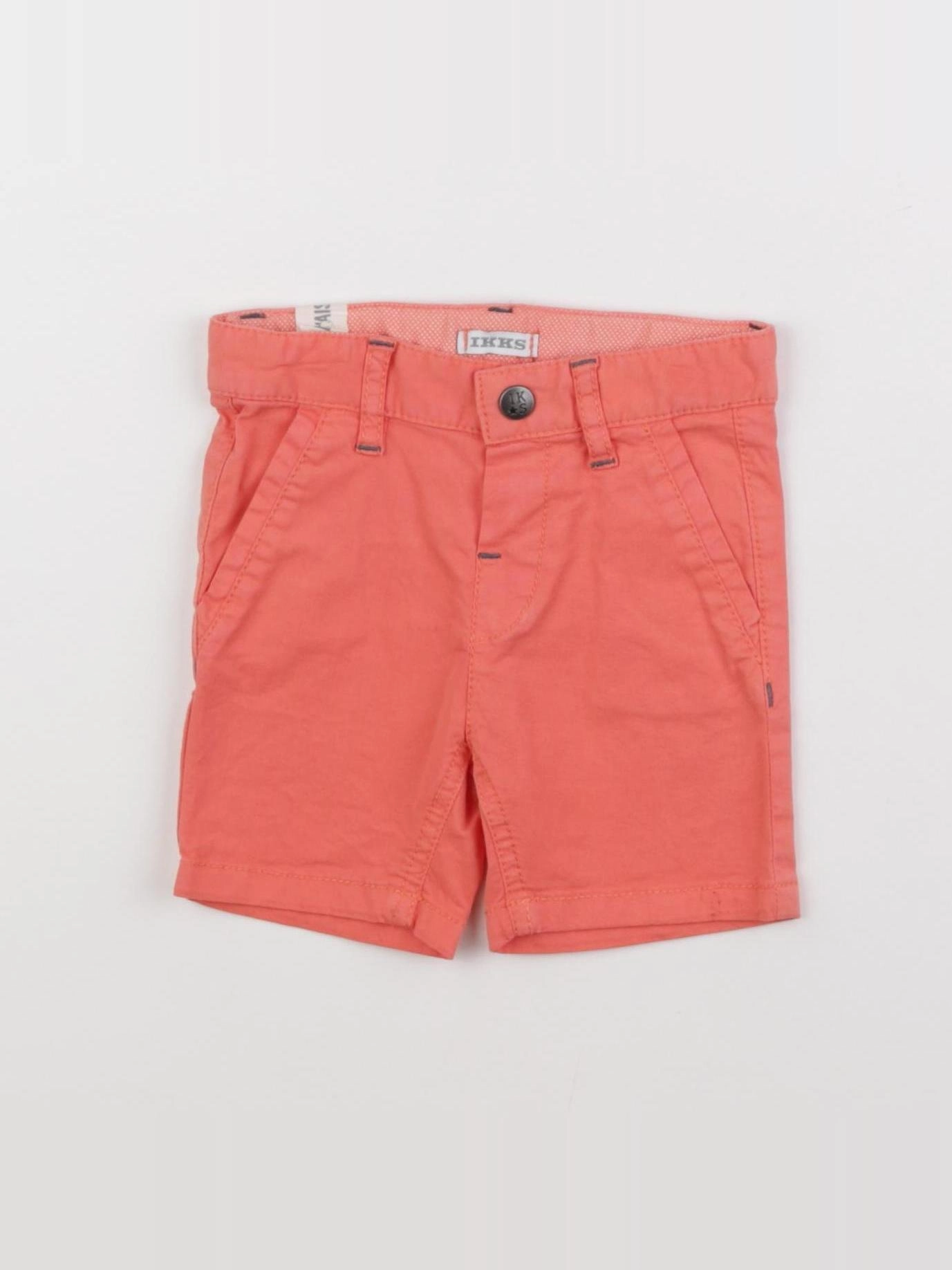 IKKS - short orange - 6 mois