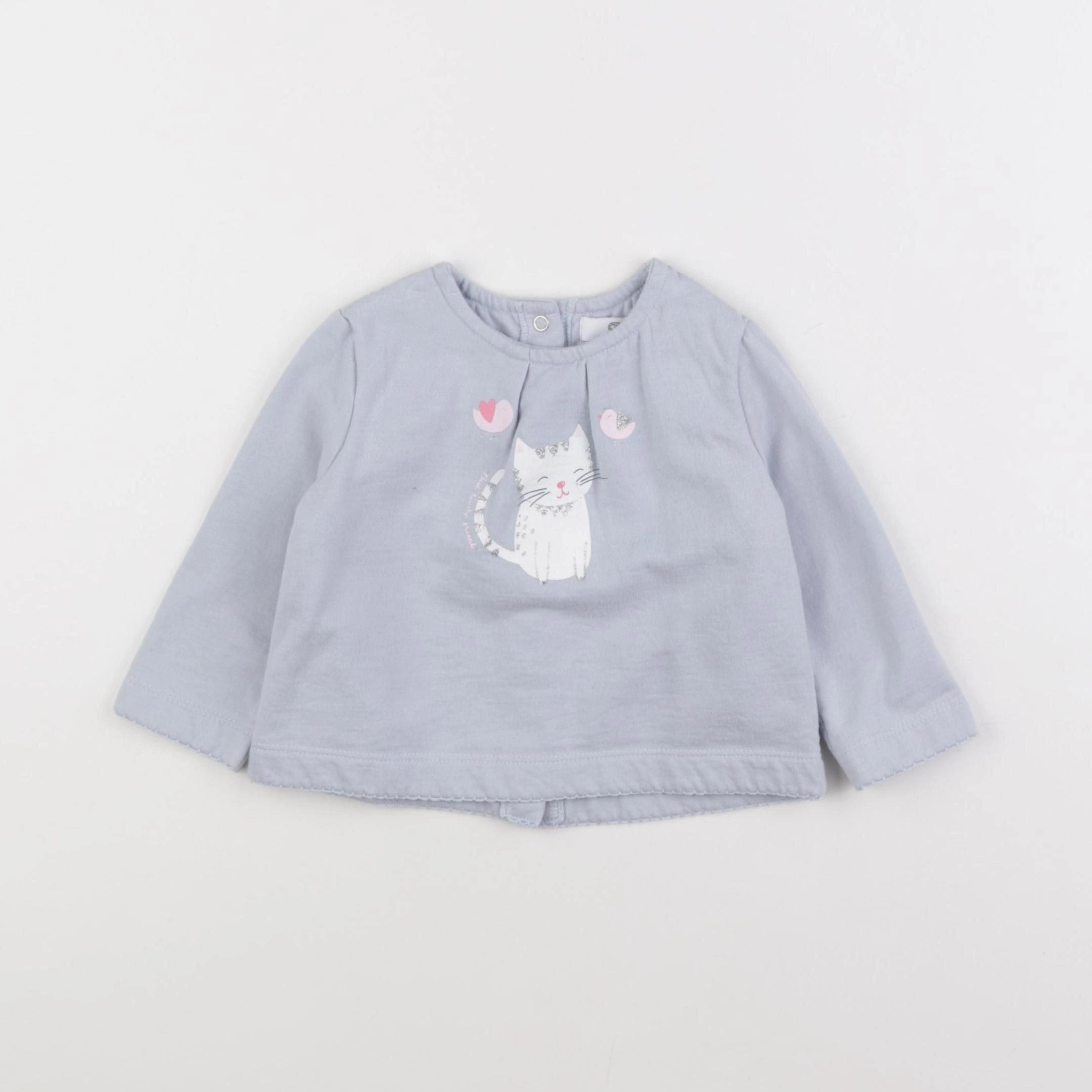 La Redoute - sweat bleu - 9 mois