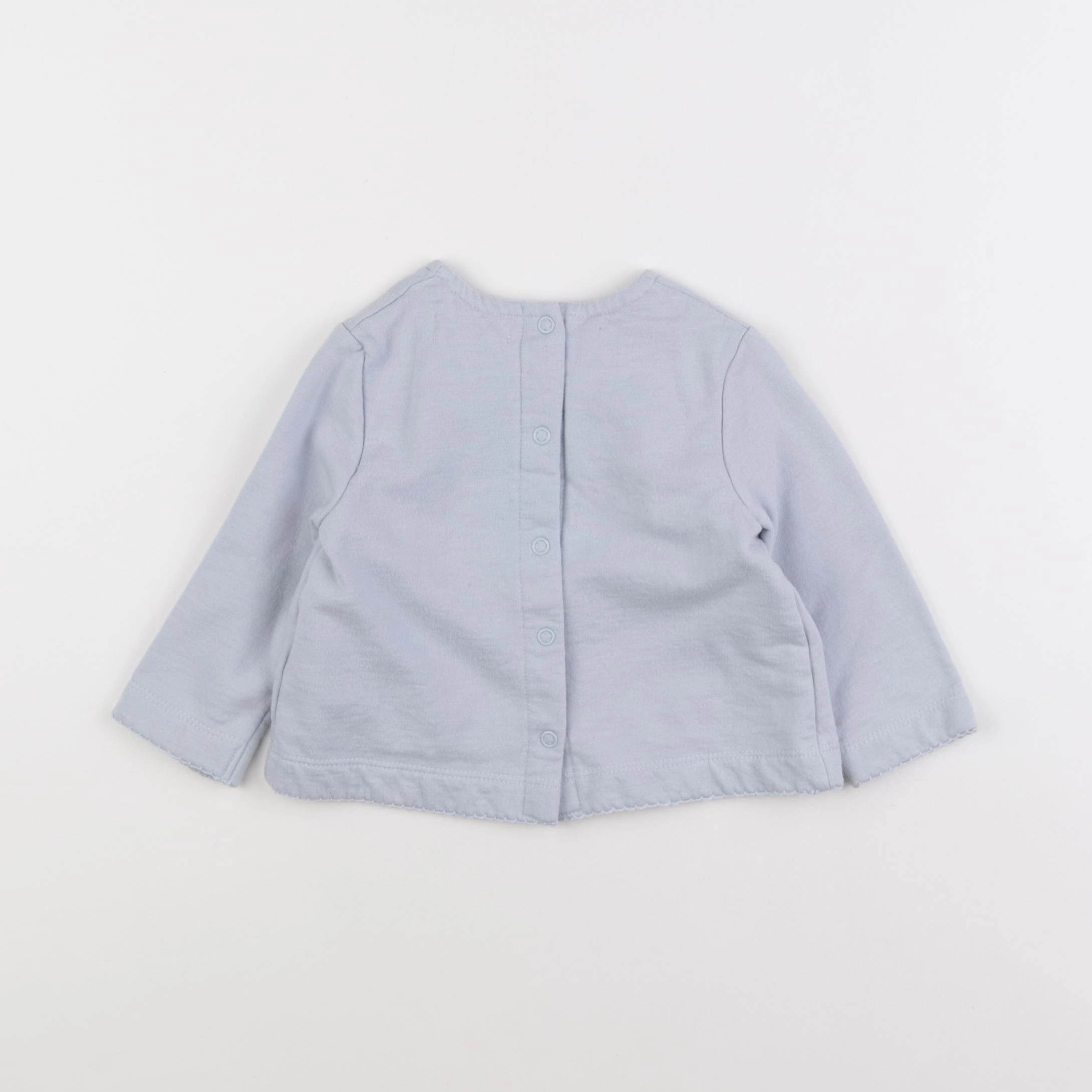 La Redoute - sweat bleu - 9 mois