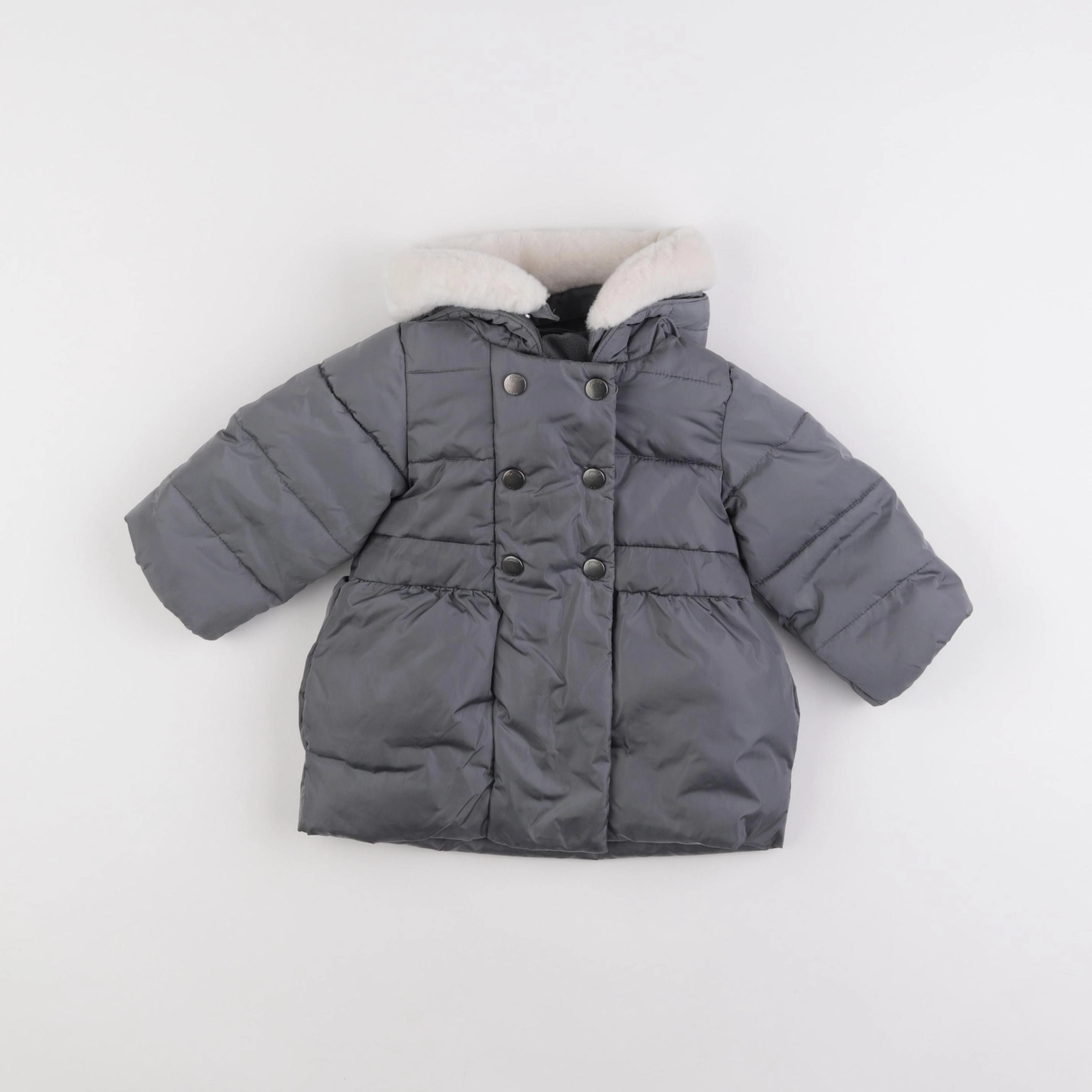 Jacadi - parka gris - 12 mois