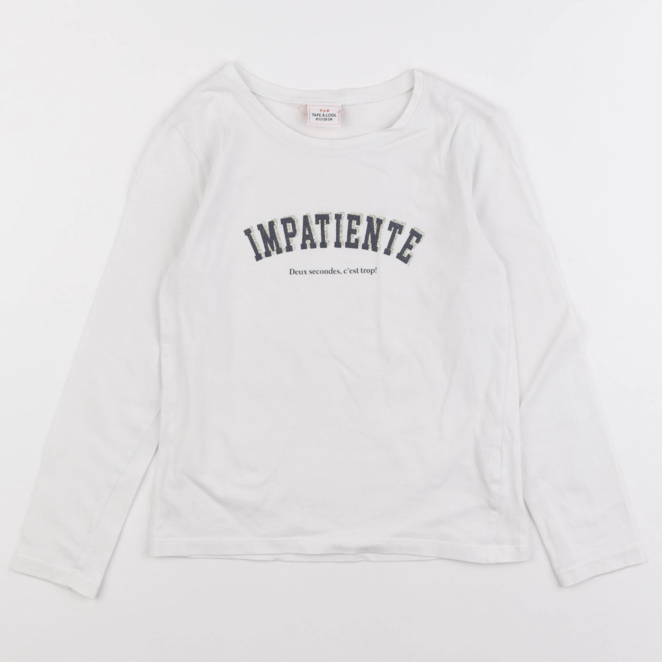 Tape à l'oeil - tee-shirt blanc, or - 8 ans
