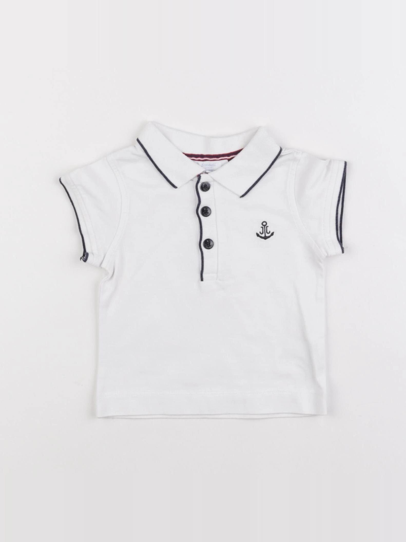 Jacadi - polo blanc - 6 mois