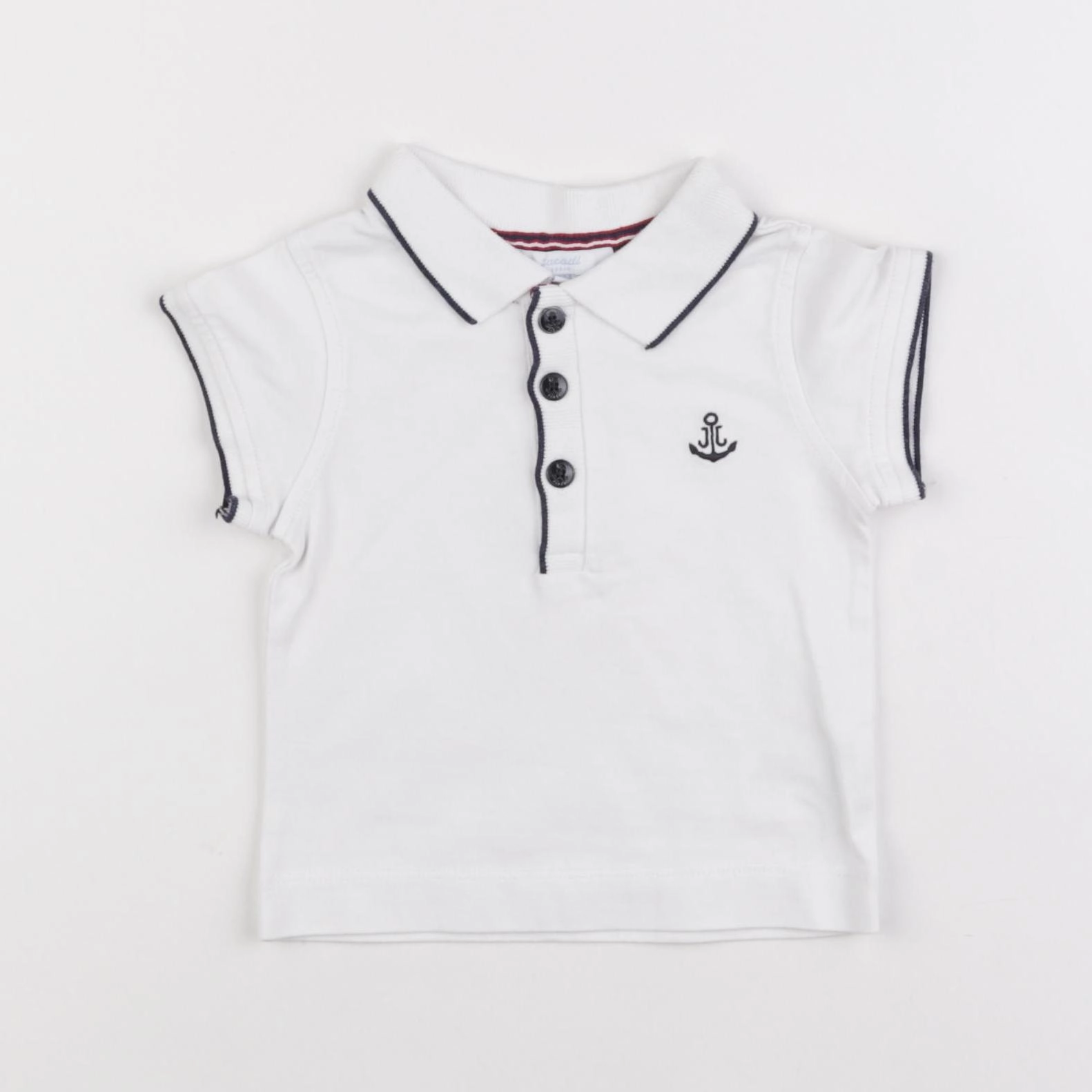 Jacadi - polo blanc - 6 mois