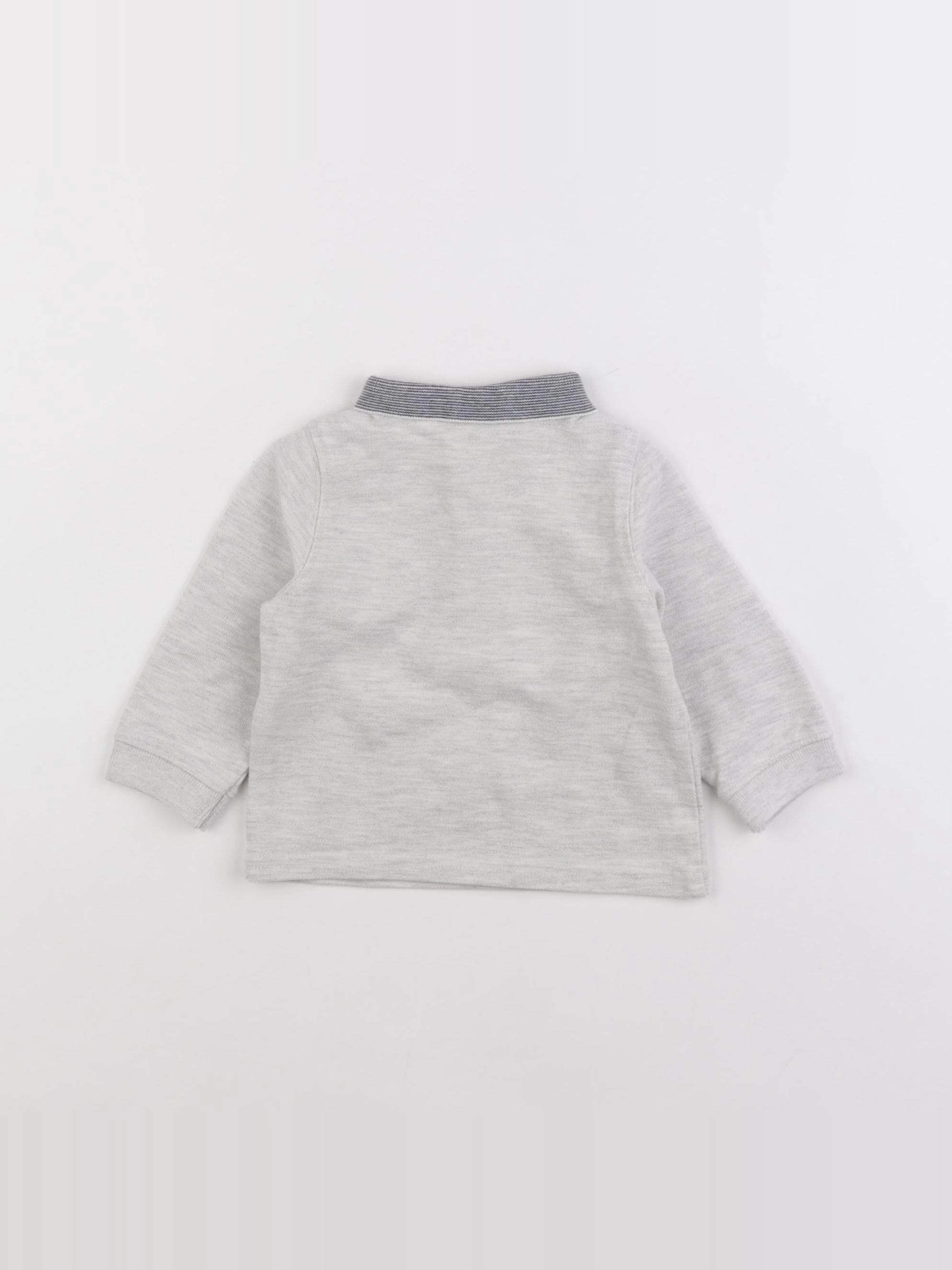 Tape à l'oeil - polo gris - 6 mois