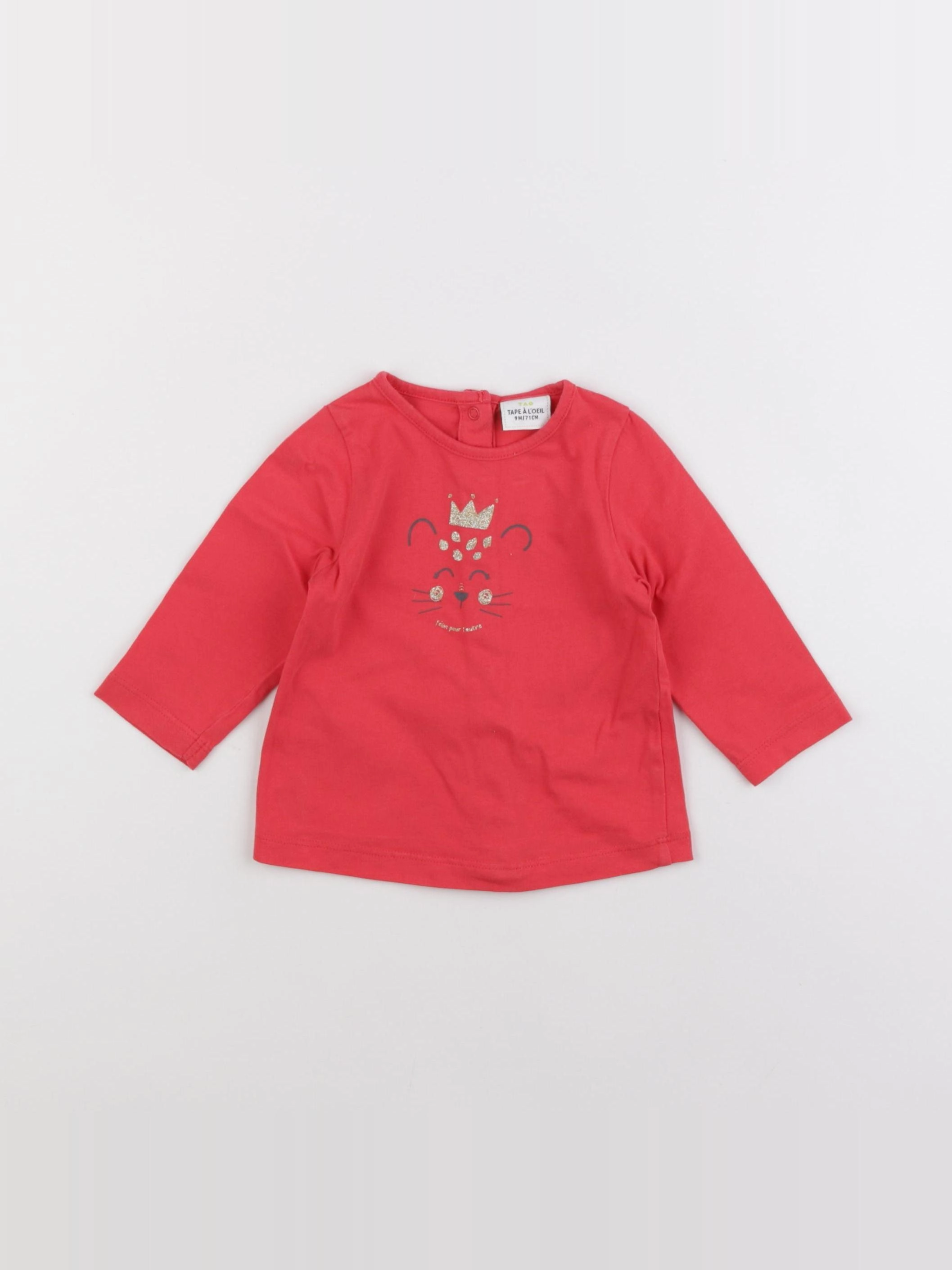 Tape à l'oeil - tee-shirt rouge - 9 mois