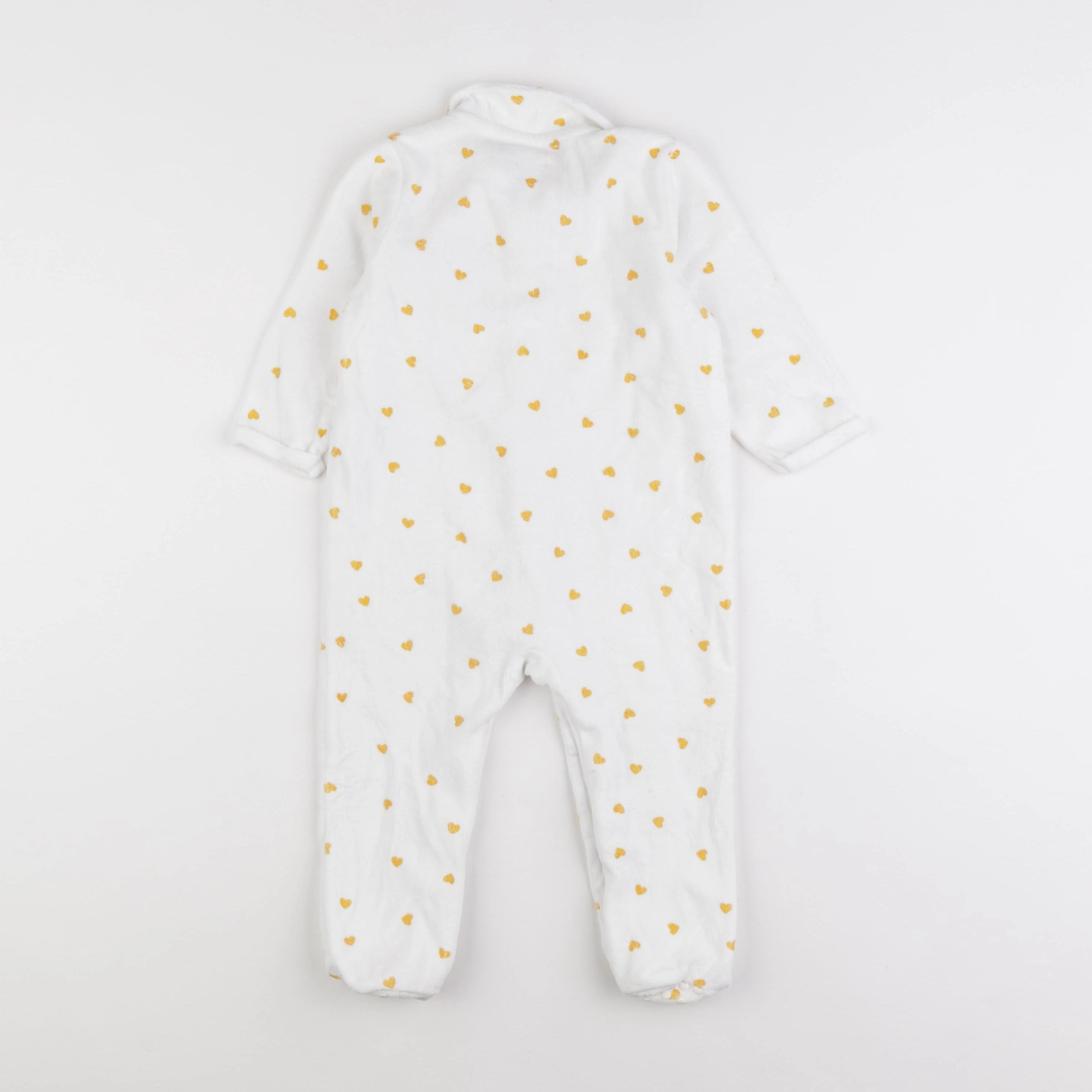 Vertbaudet - pyjama velours jaune - 18 mois