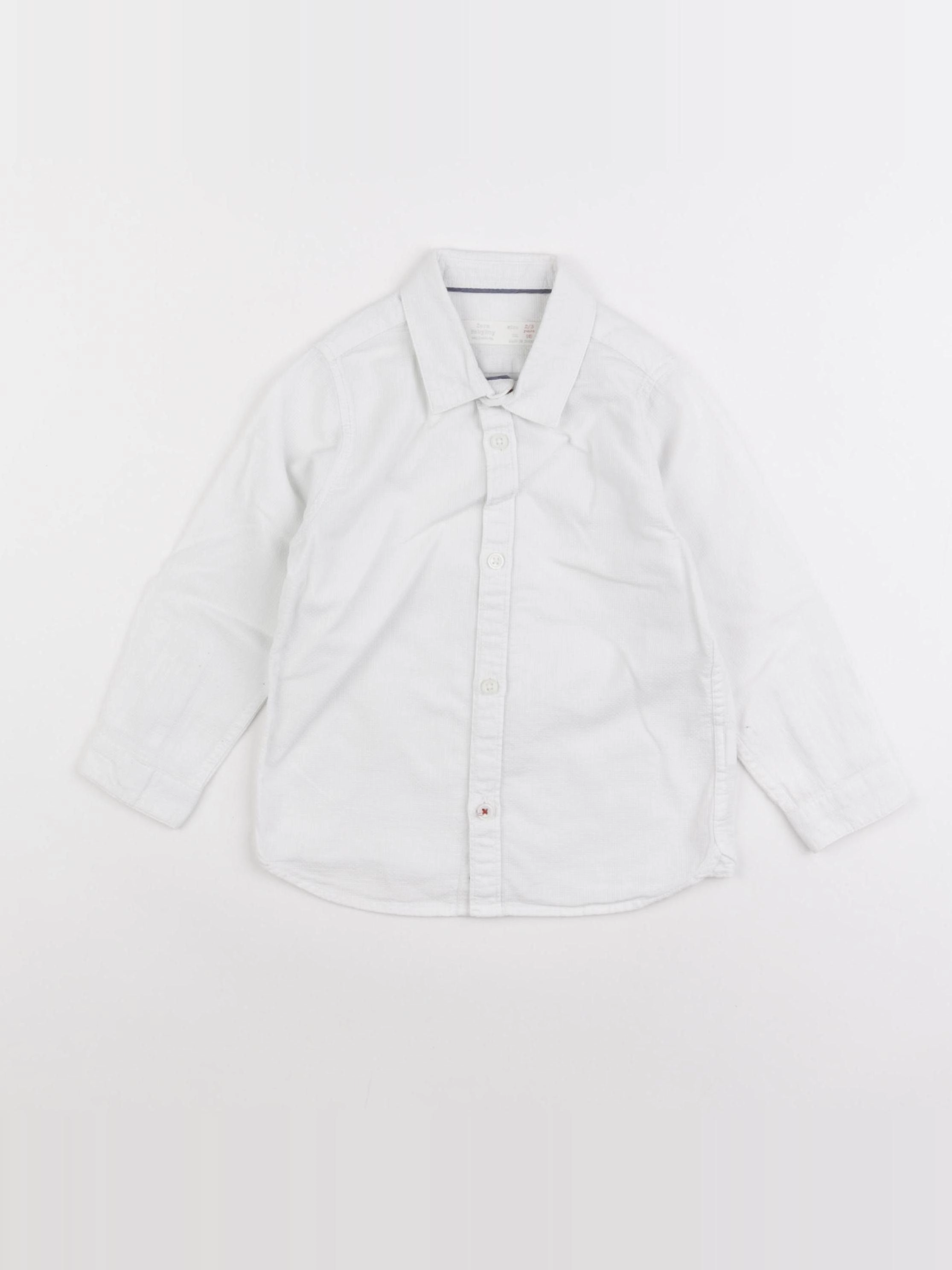 Zara - chemise blanc - 2/3 ans