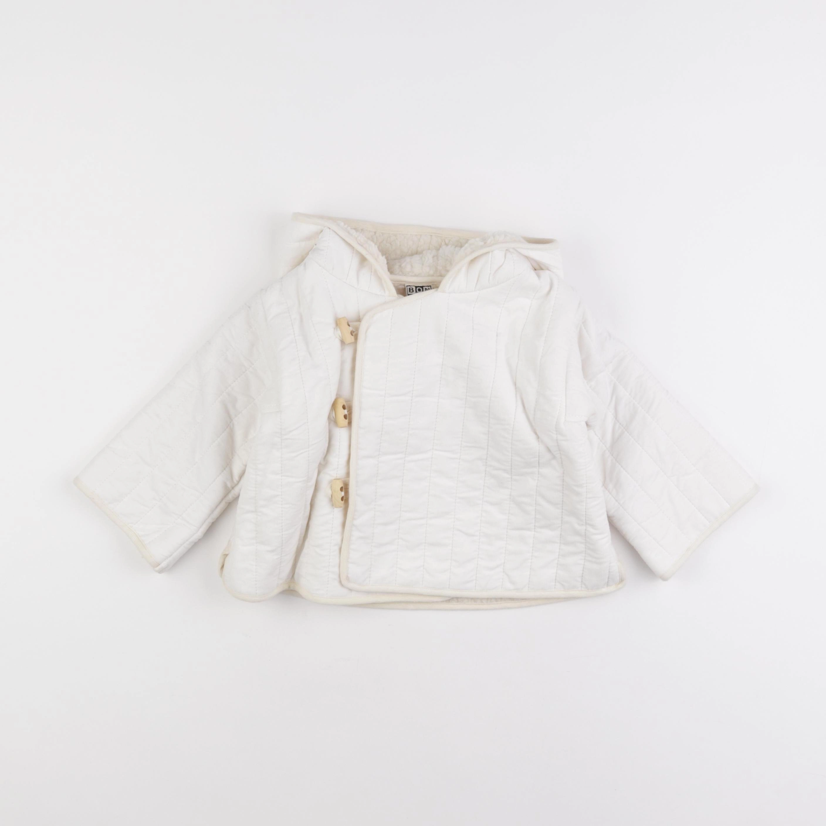 Bonton - veste doublé beige - 12 mois