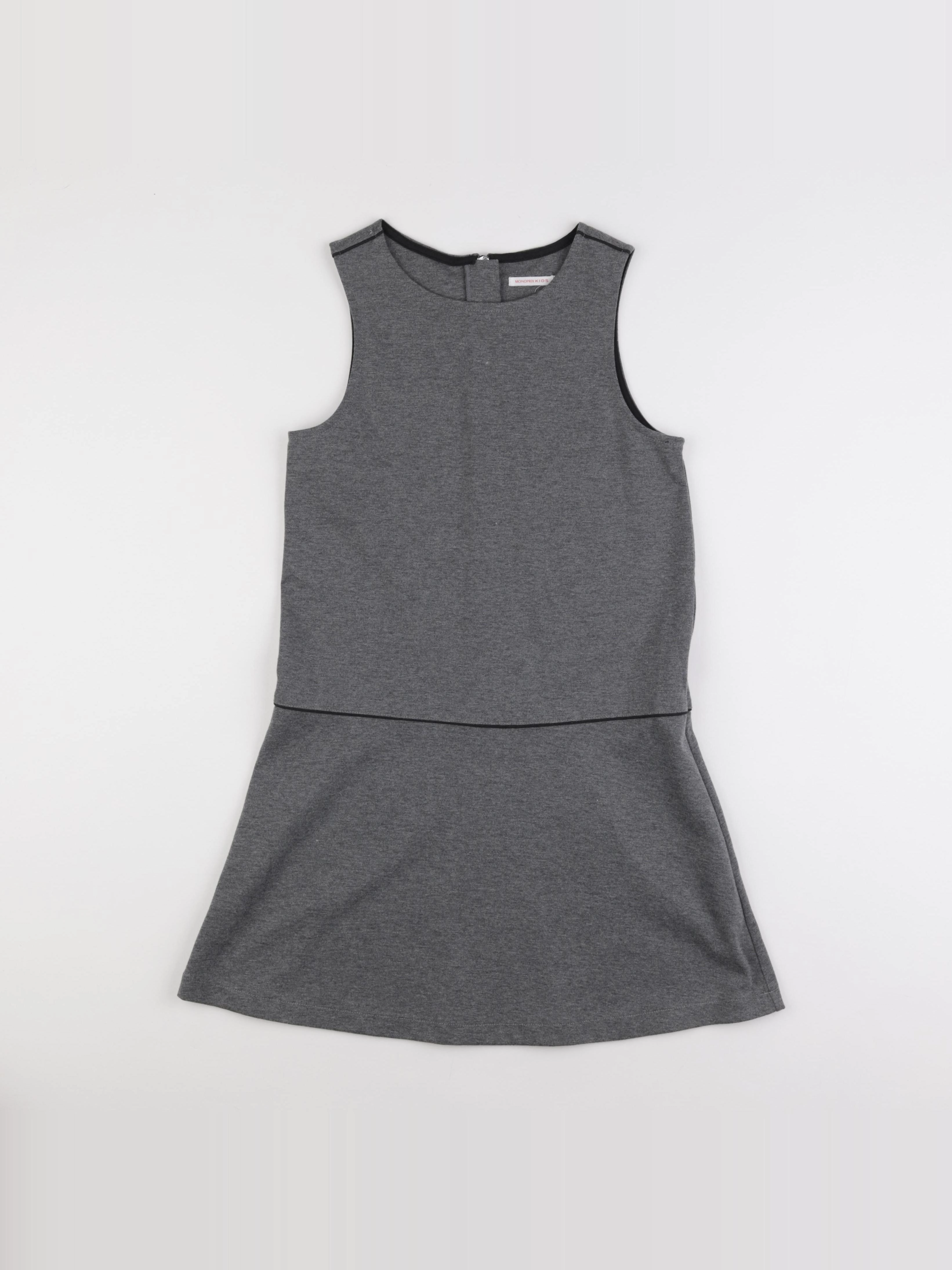 Monoprix - robe gris - 12 ans