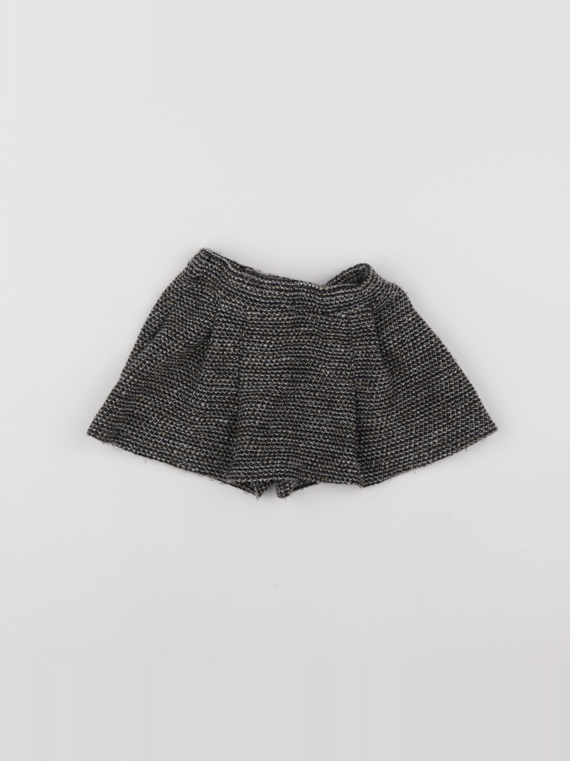 Zara - jupe short marron - 2/3 ans