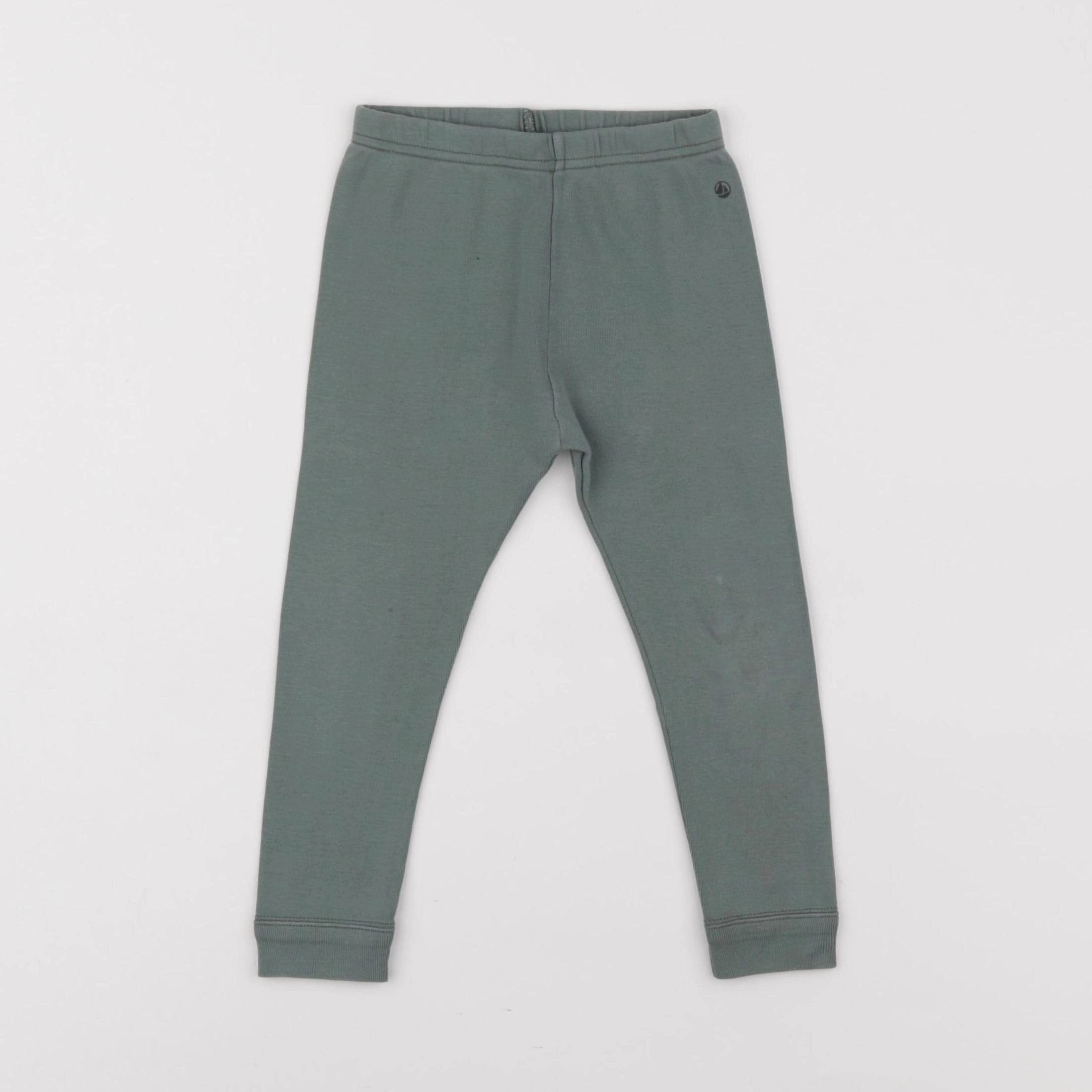 Petit Bateau - legging vert - 24 mois