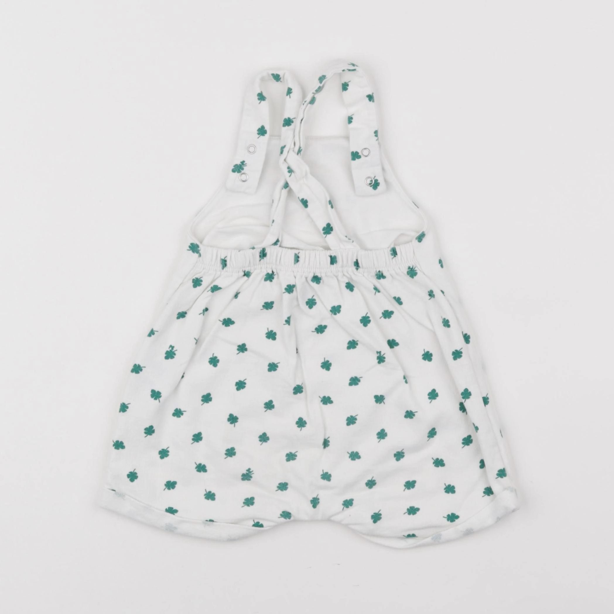 Petit Bateau - salopette vert - 12 mois