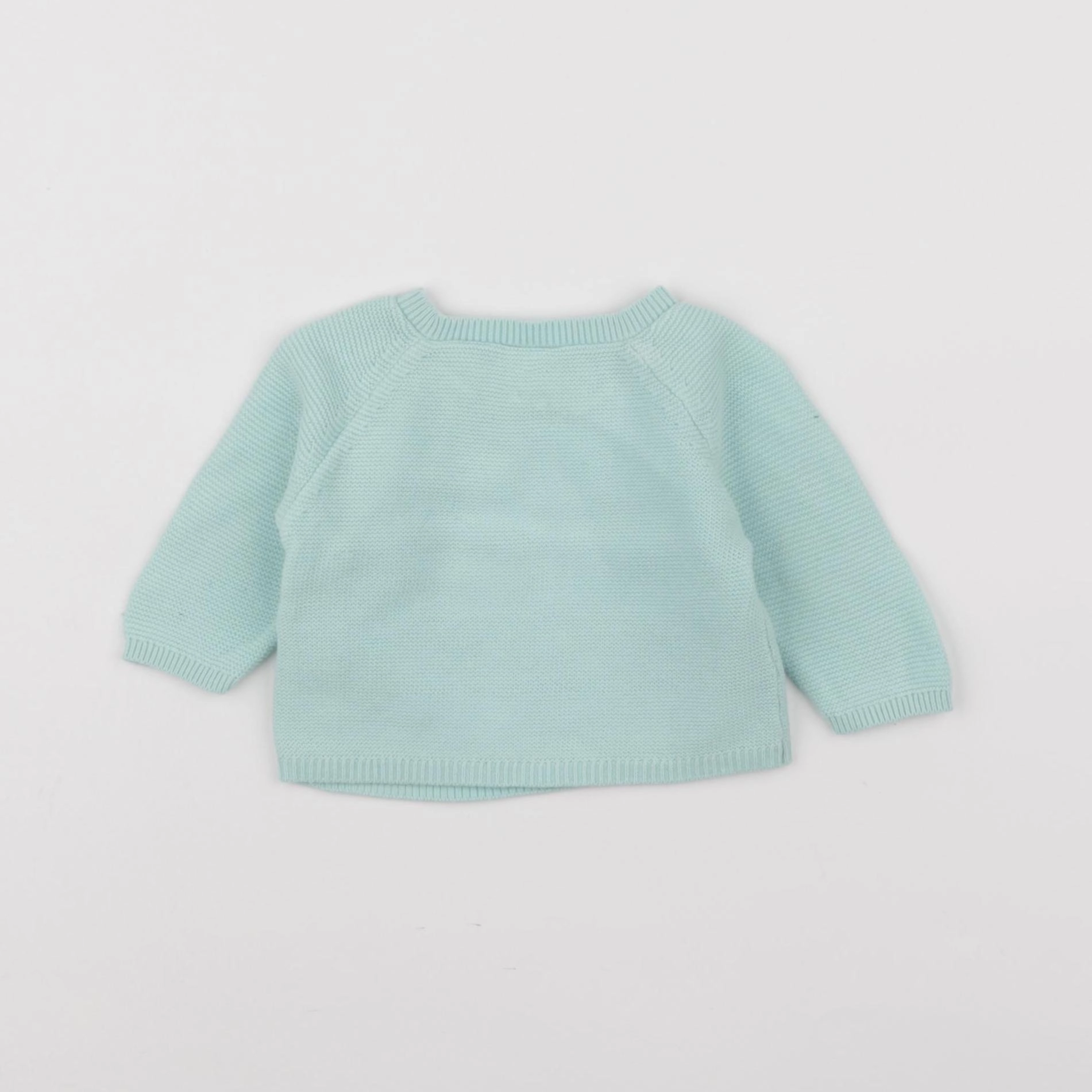 Petit Bateau - pull vert - 1 mois