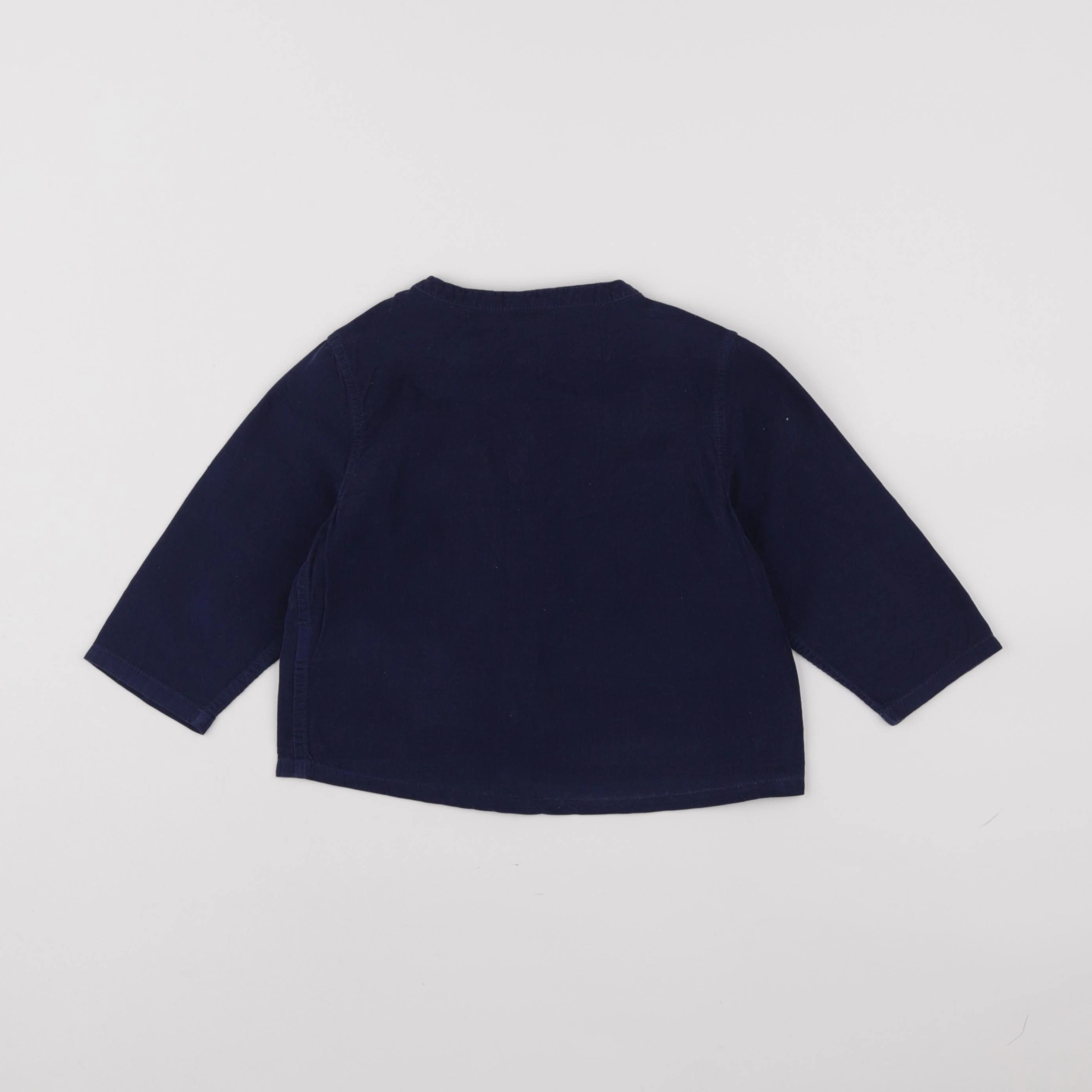 Petit Bateau - chemise bleu - 24 mois