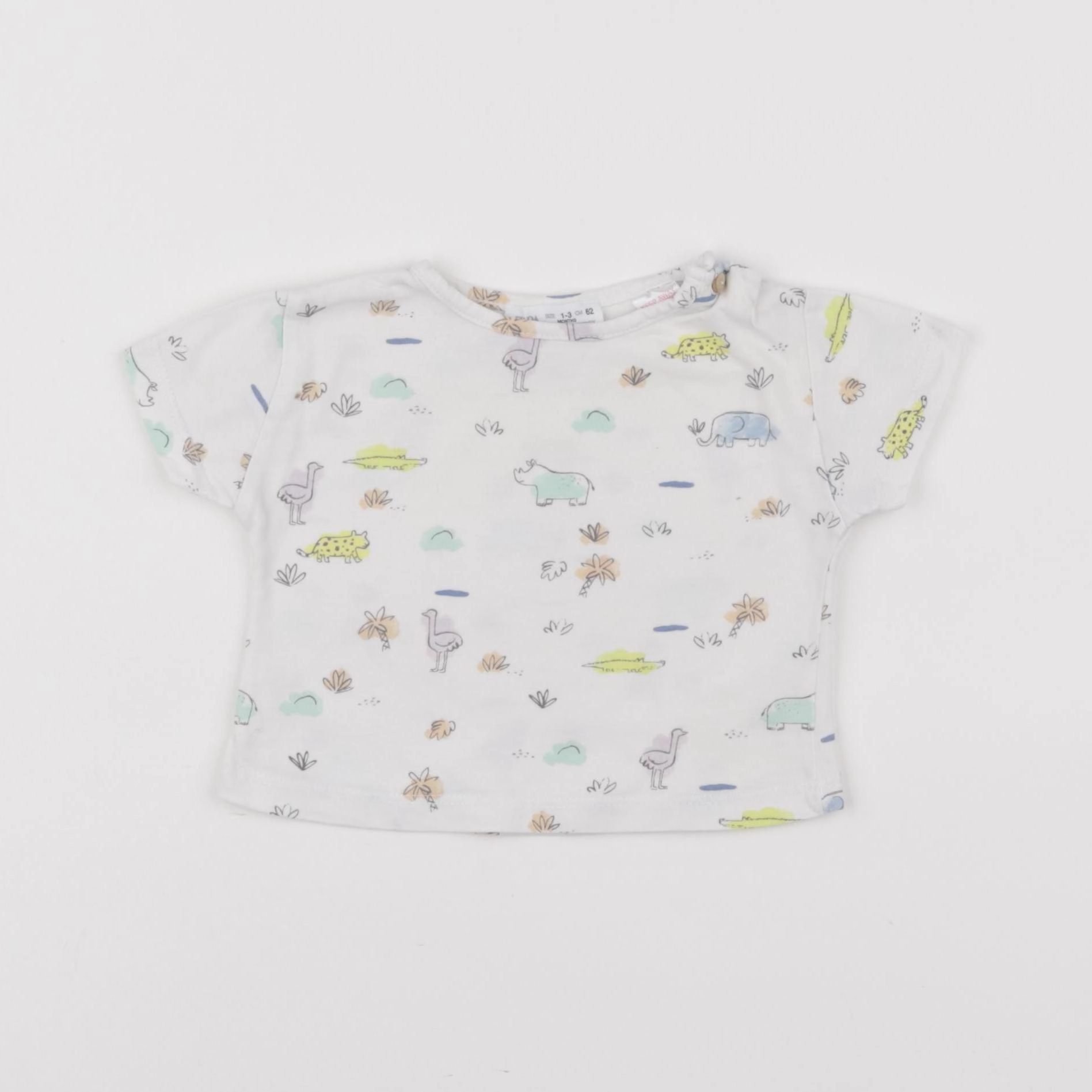 Zara - tee-shirt blanc - 1/3 mois