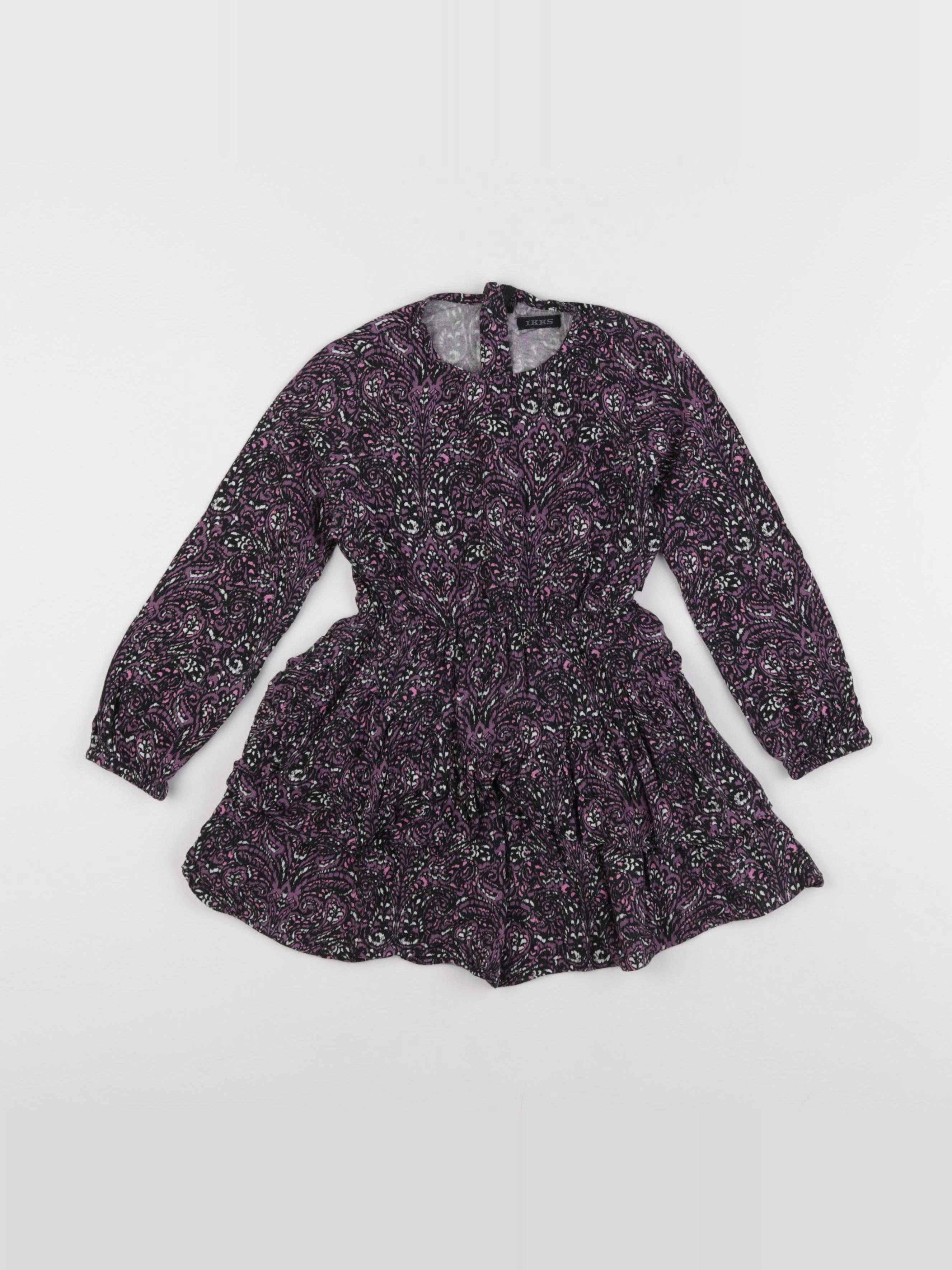IKKS - robe violet - 4 ans