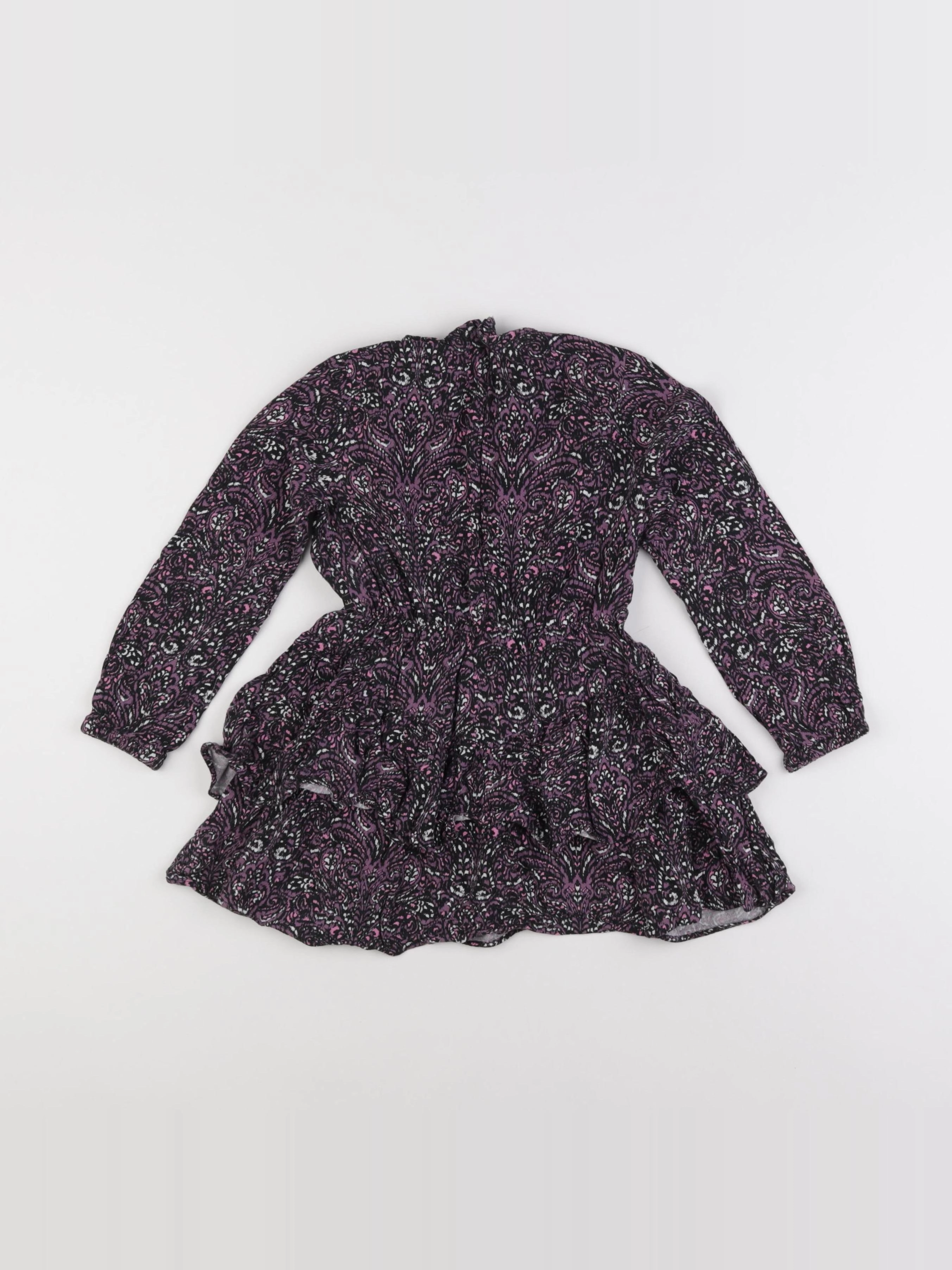 IKKS - robe violet - 4 ans