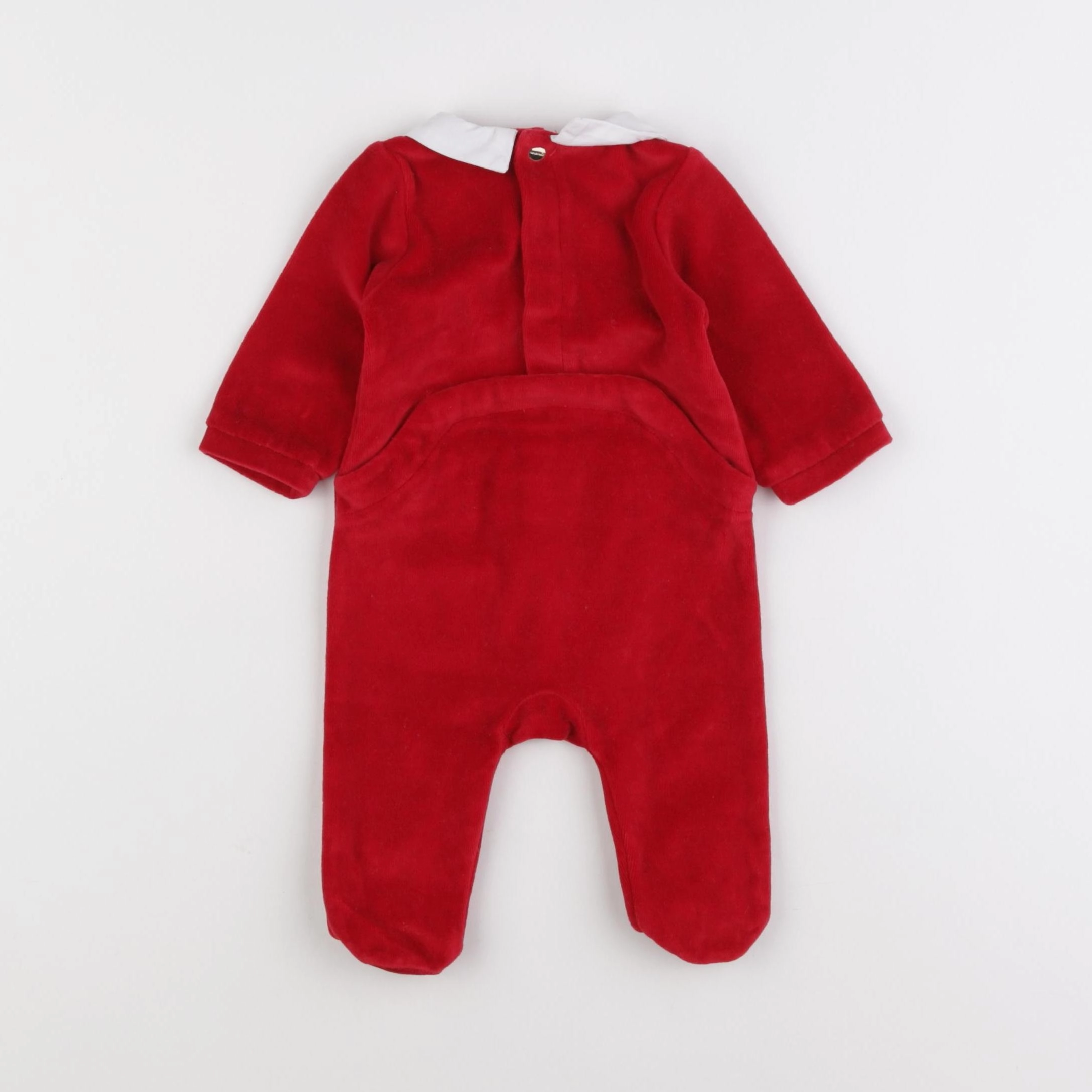 Jacadi - pyjama velours rouge - 3 mois