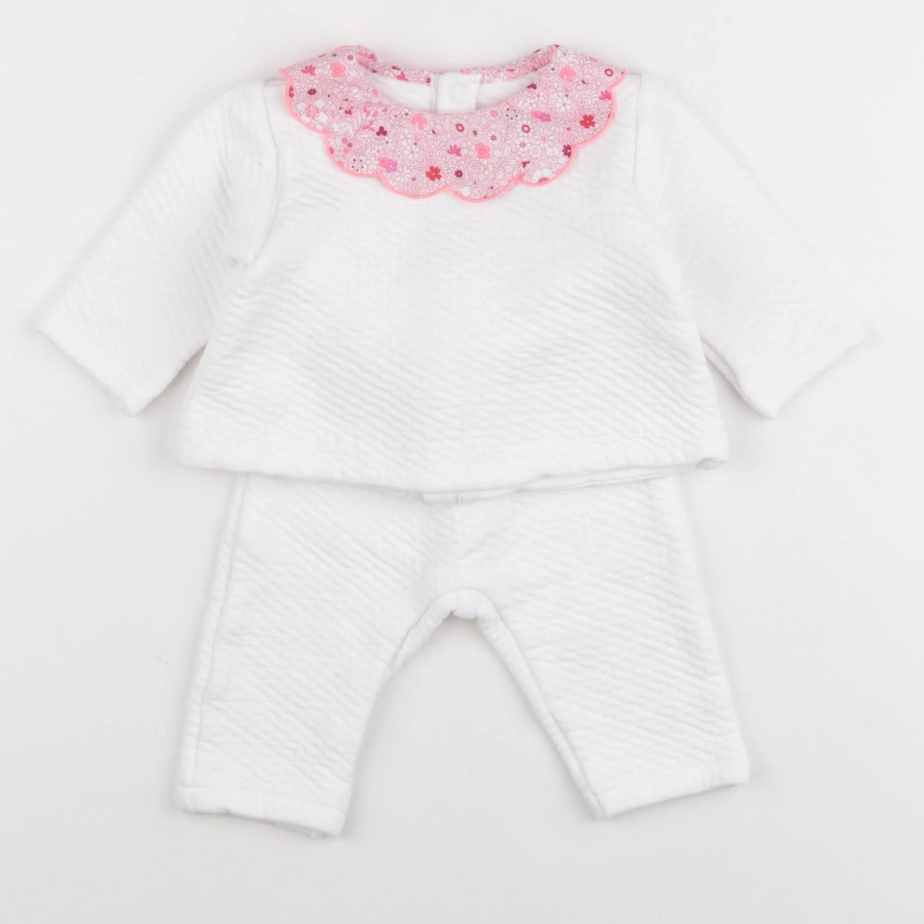 Jacadi - ensemble blanc - 6 mois