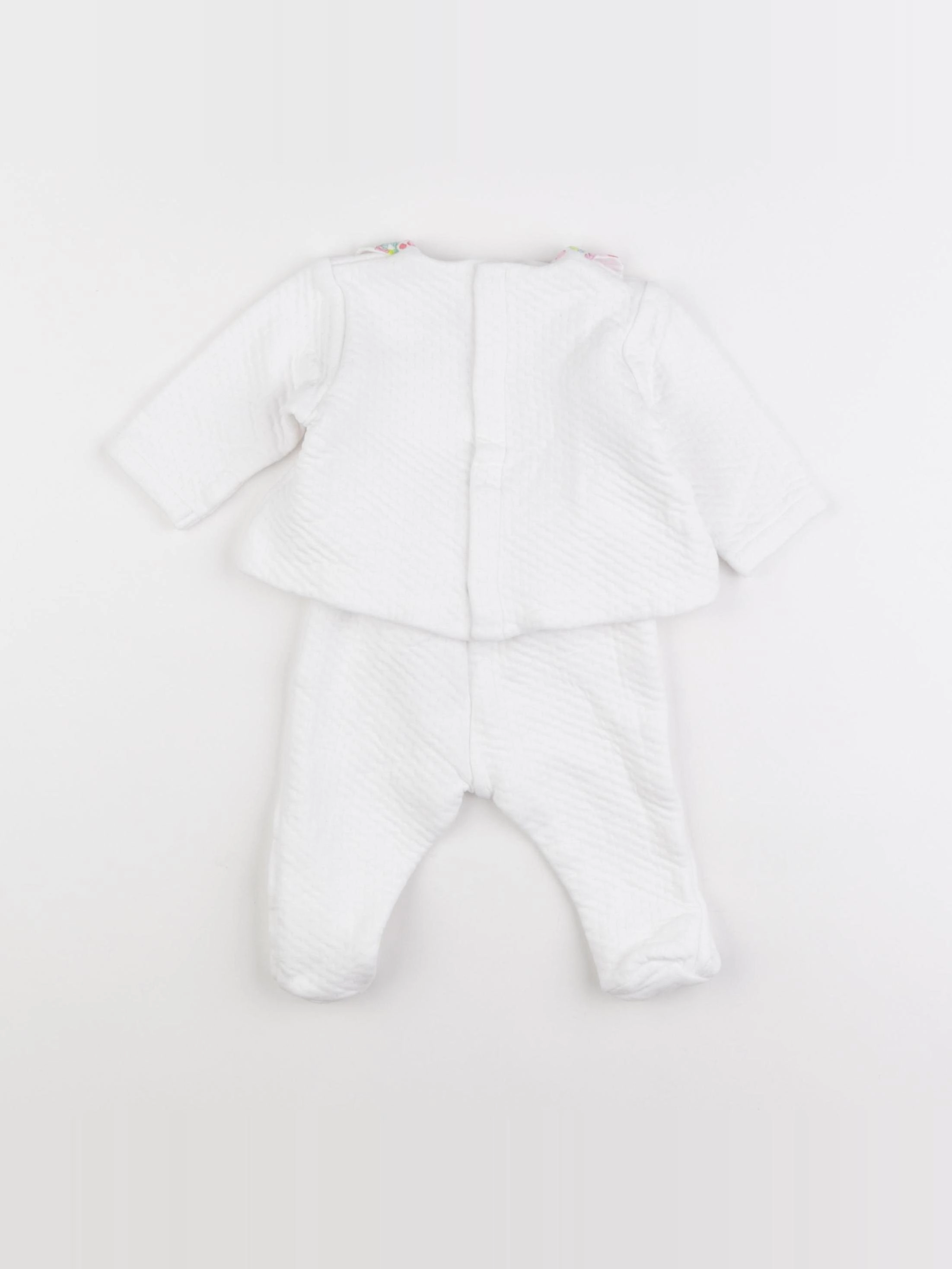Jacadi - ensemble liberty blanc - 6 mois