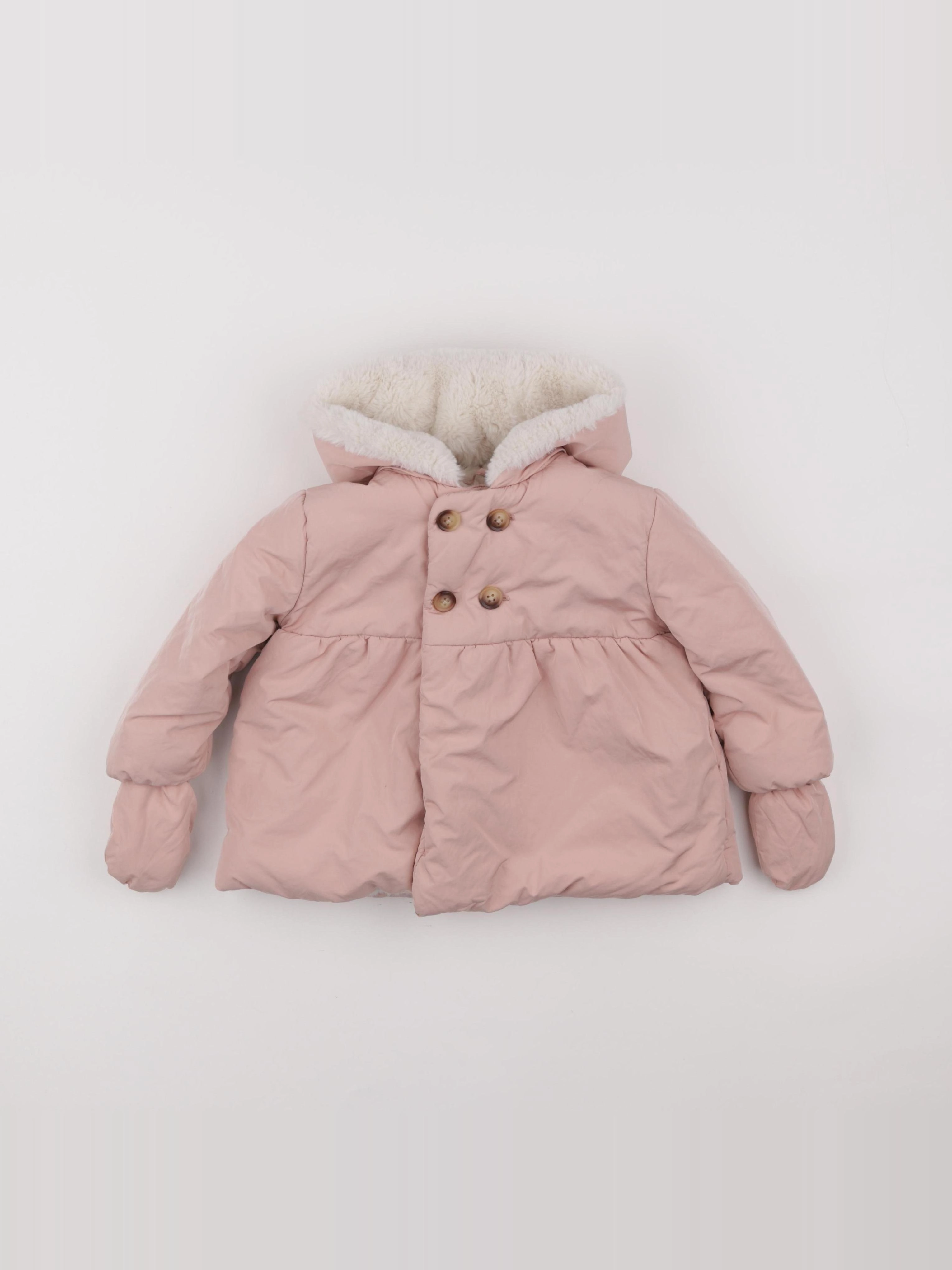 Cyrillus - doudoune rose - 24 mois