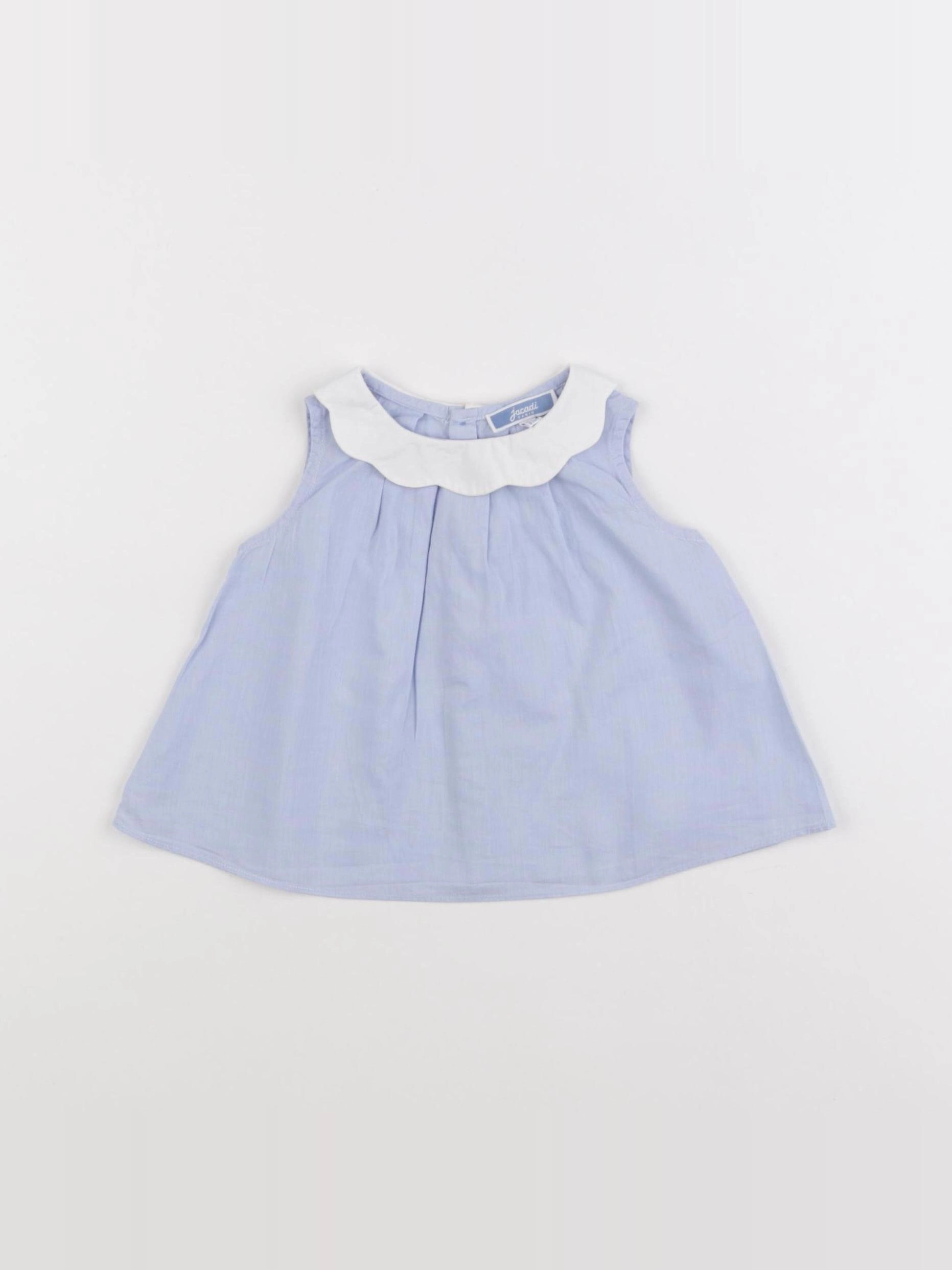 Jacadi - blouse bleu - 6 mois