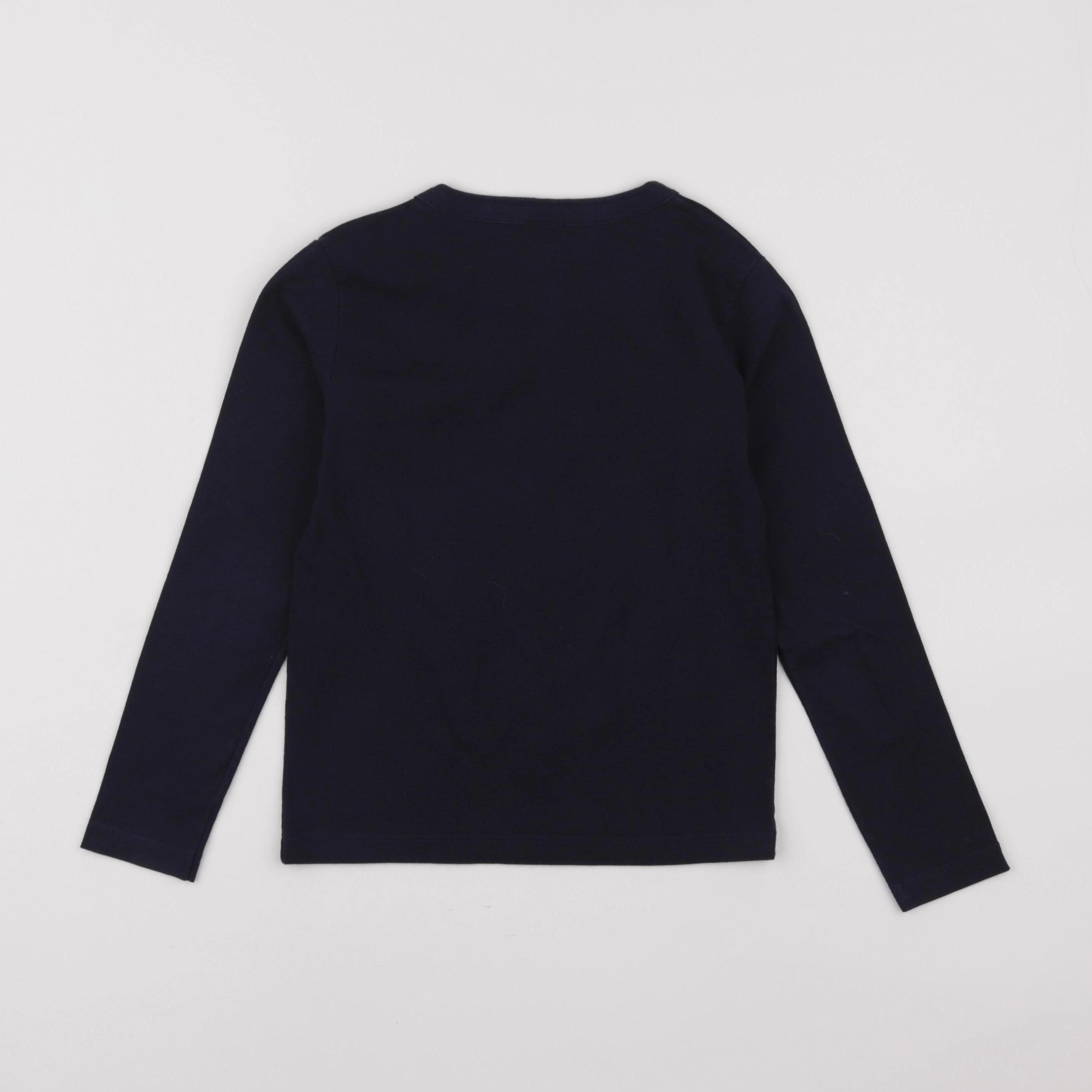 Petit Bateau - tee-shirt bleu - 8 ans