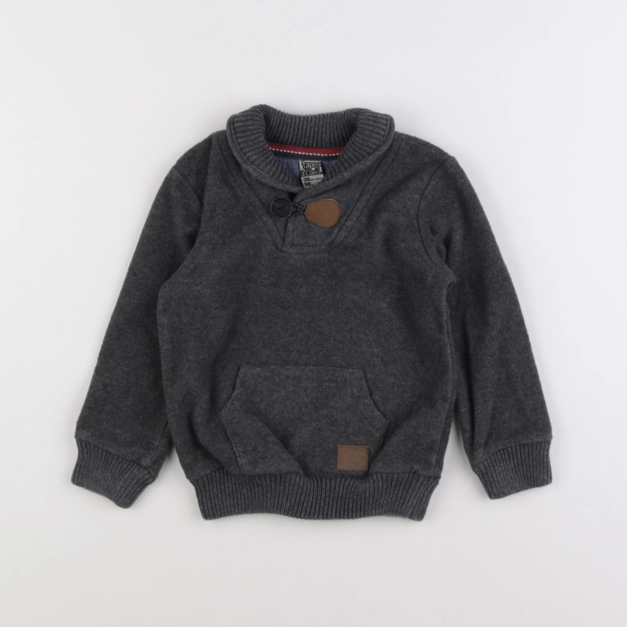 Tape à l'oeil - pull gris - 36 mois