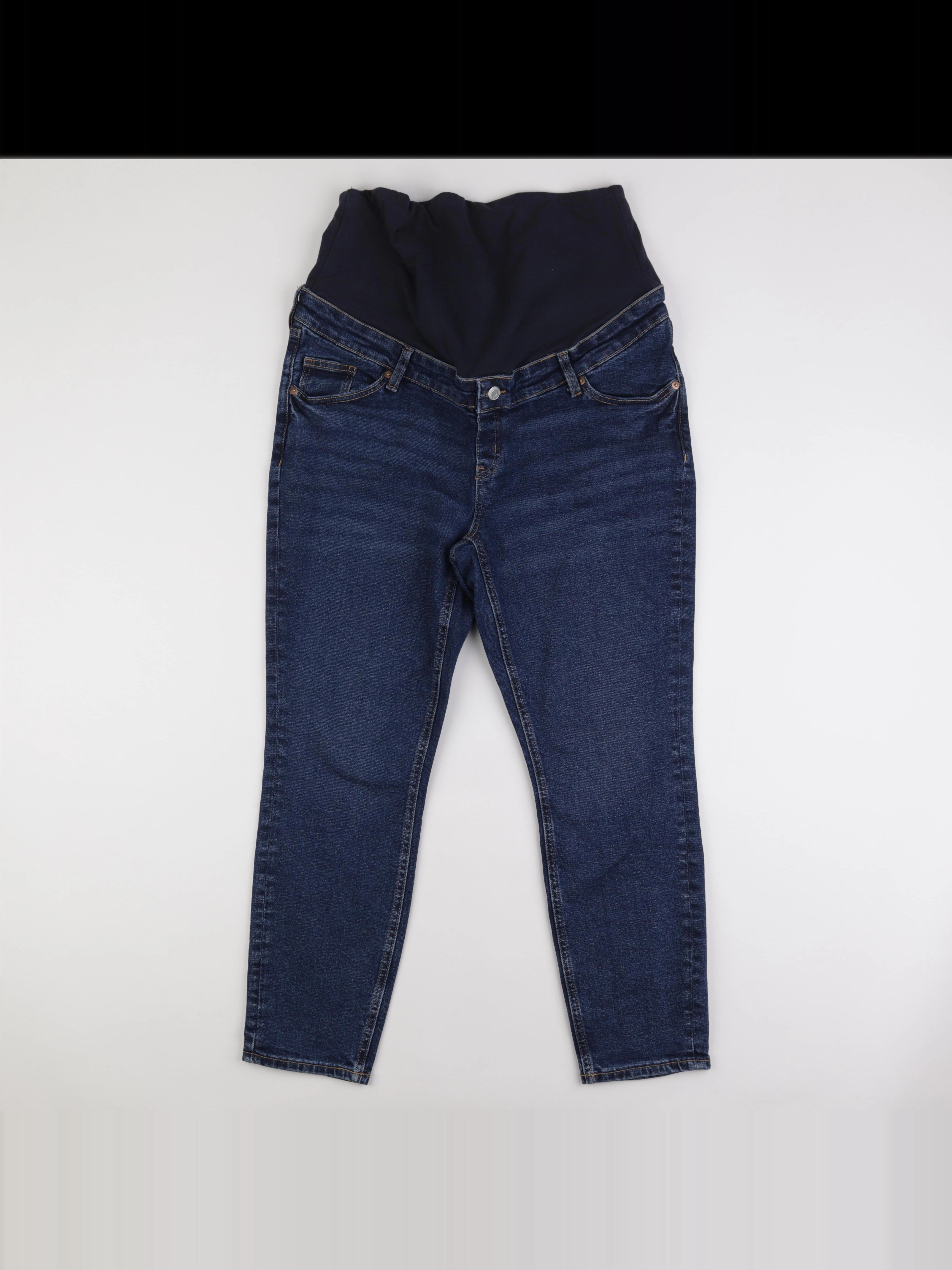 H&M - jean grossesse bleu - l