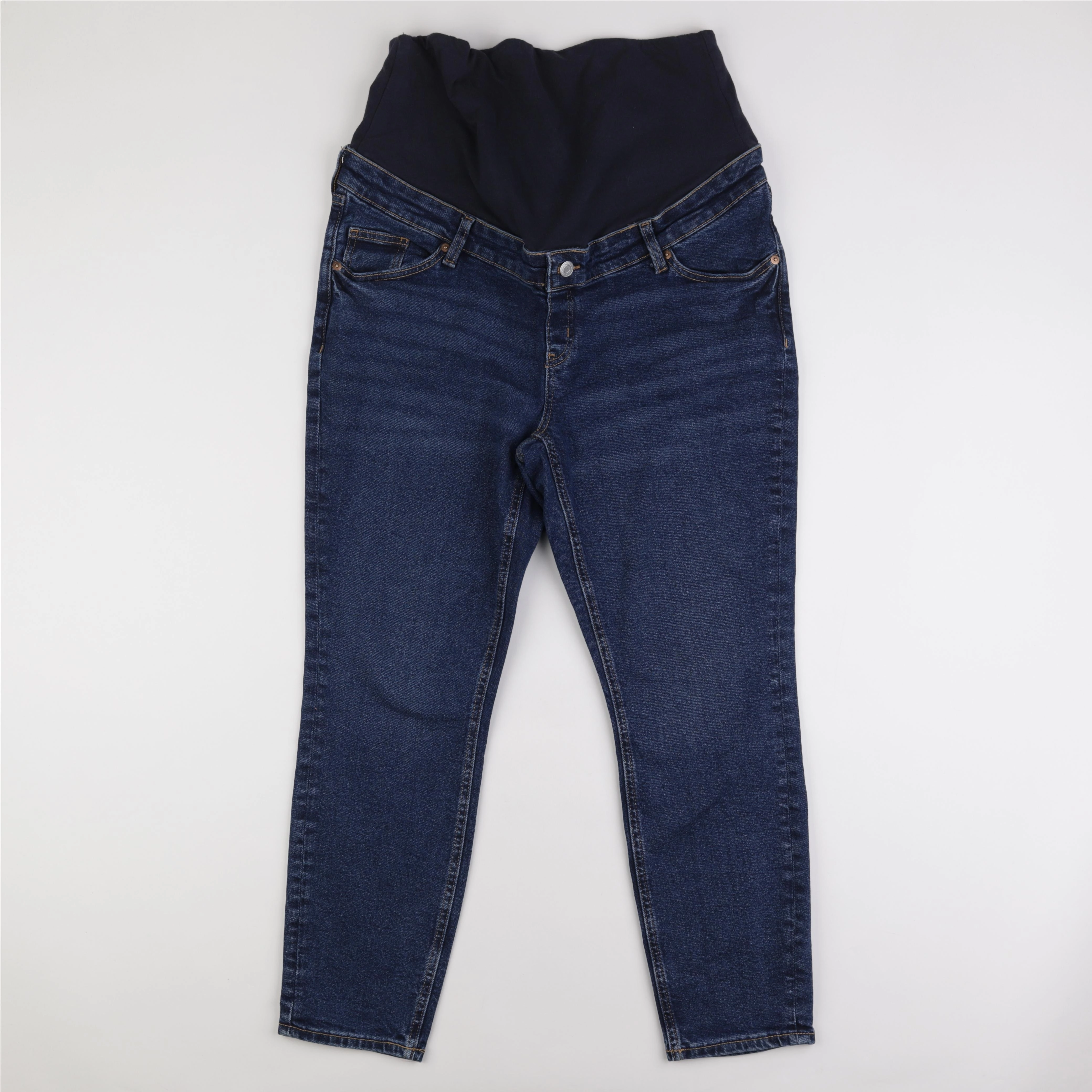 H&M - jean grossesse bleu - l