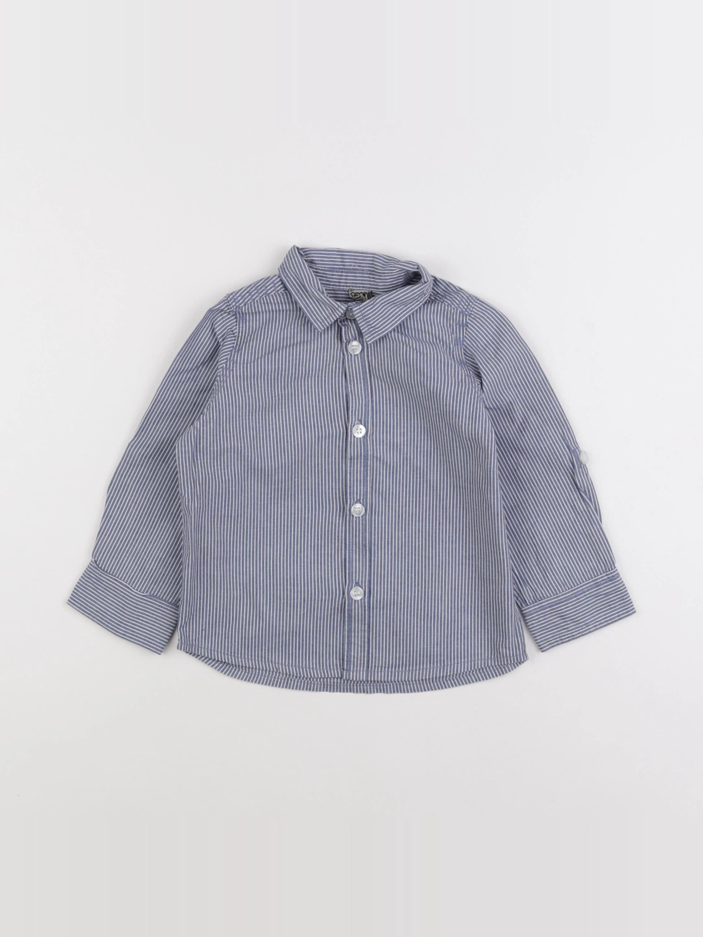 Tape à l'oeil - chemise blanc, bleu - 2 ans